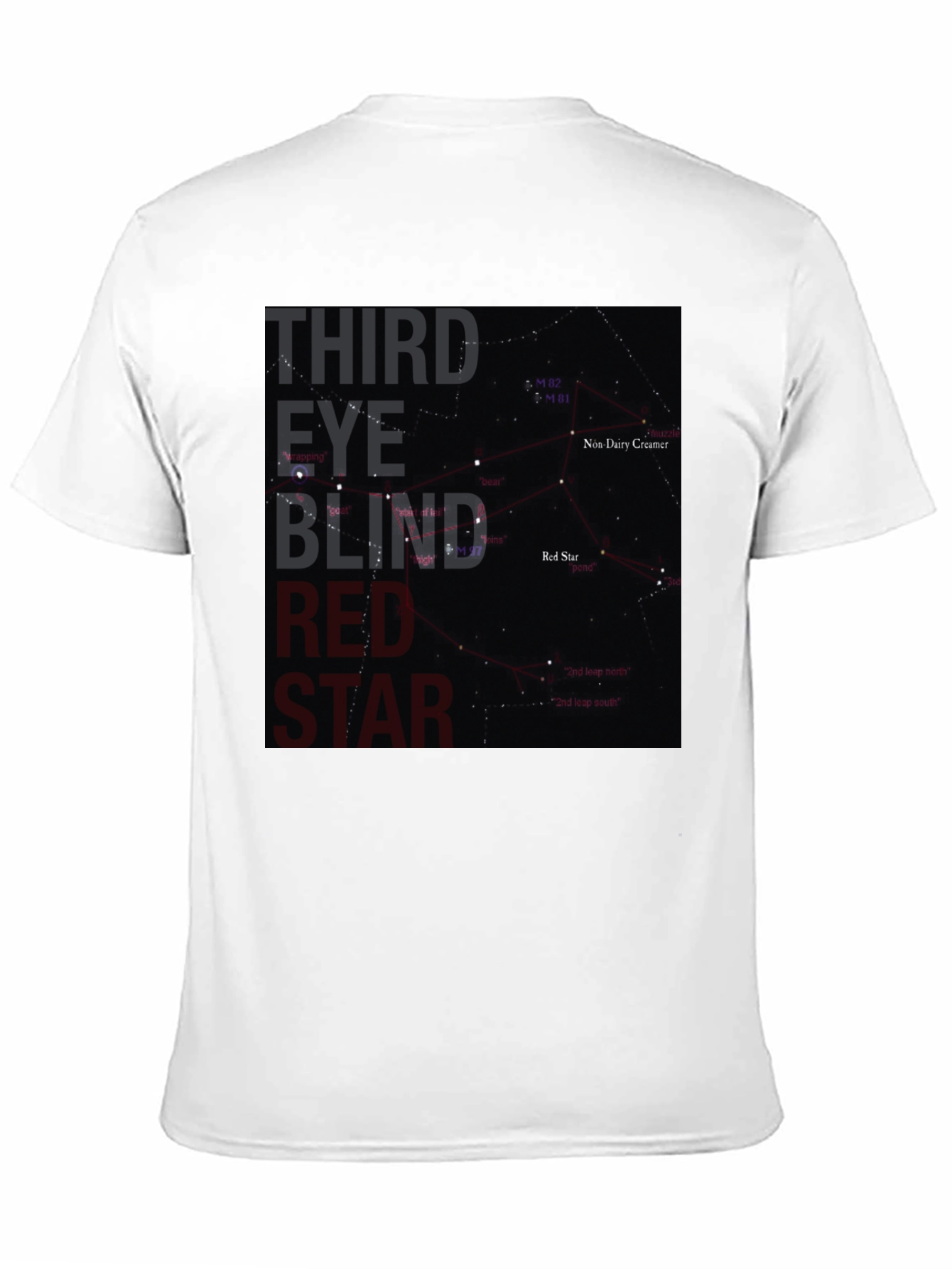 Third Eye Blind Red Star Black T-Shirt