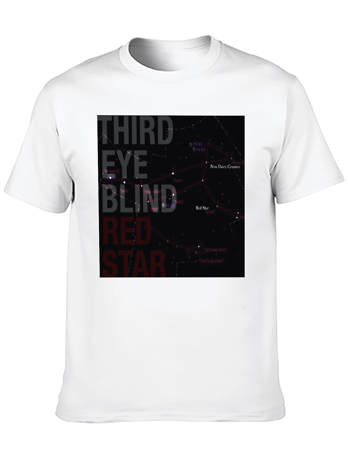 Third Eye Blind Red Star Black T-Shirt
