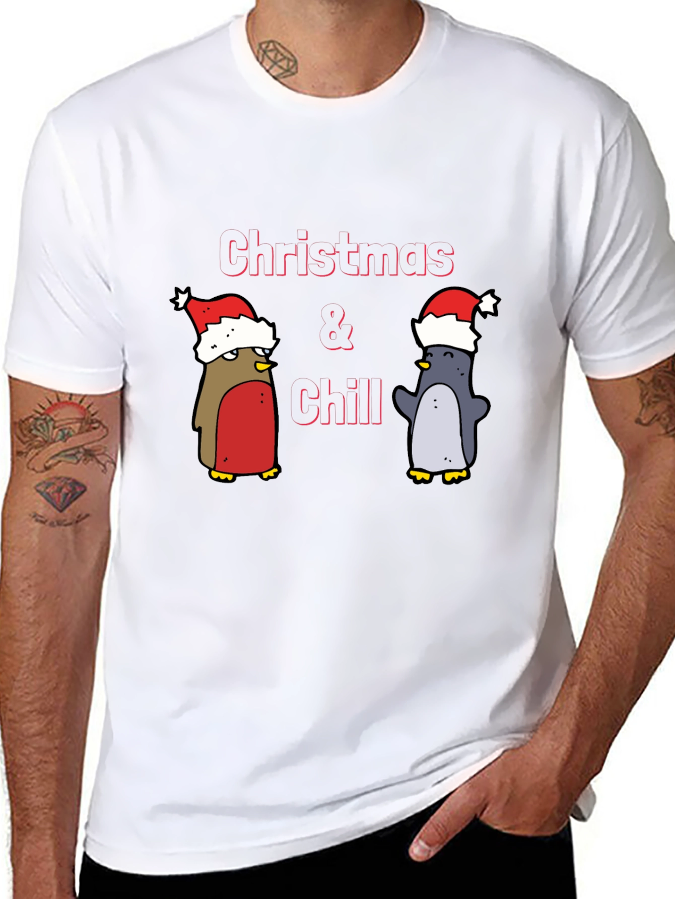 Christmas & Chill Penguin T-Shirt