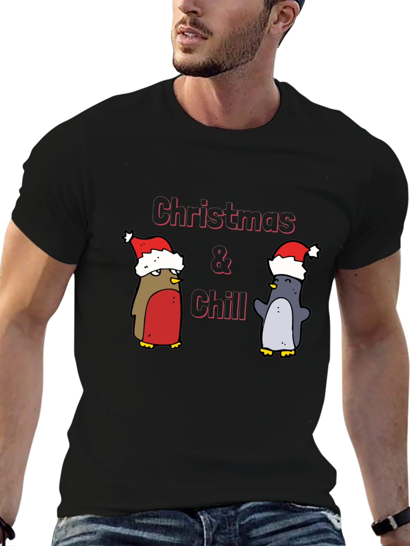 Christmas & Chill Penguin T-Shirt