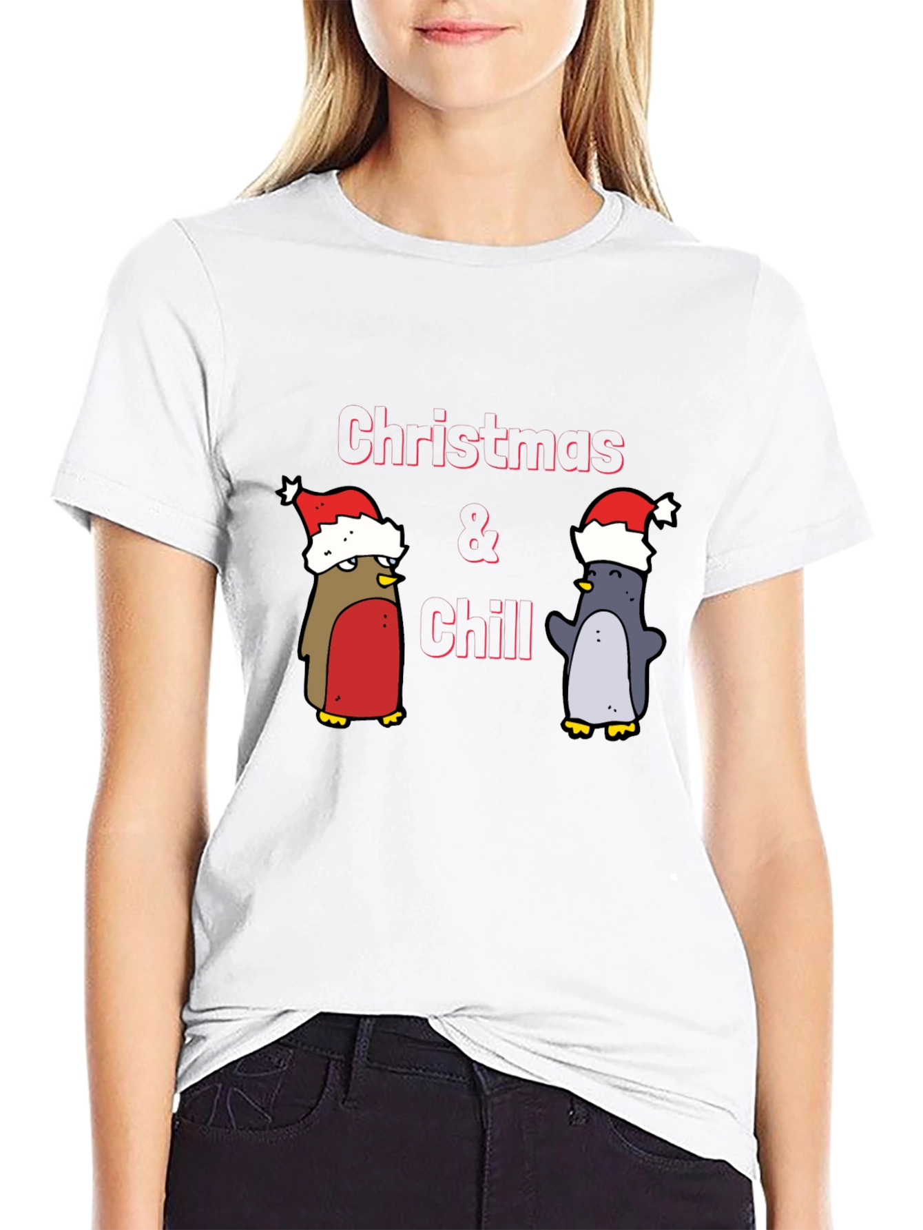 Christmas & Chill Penguin T-Shirt