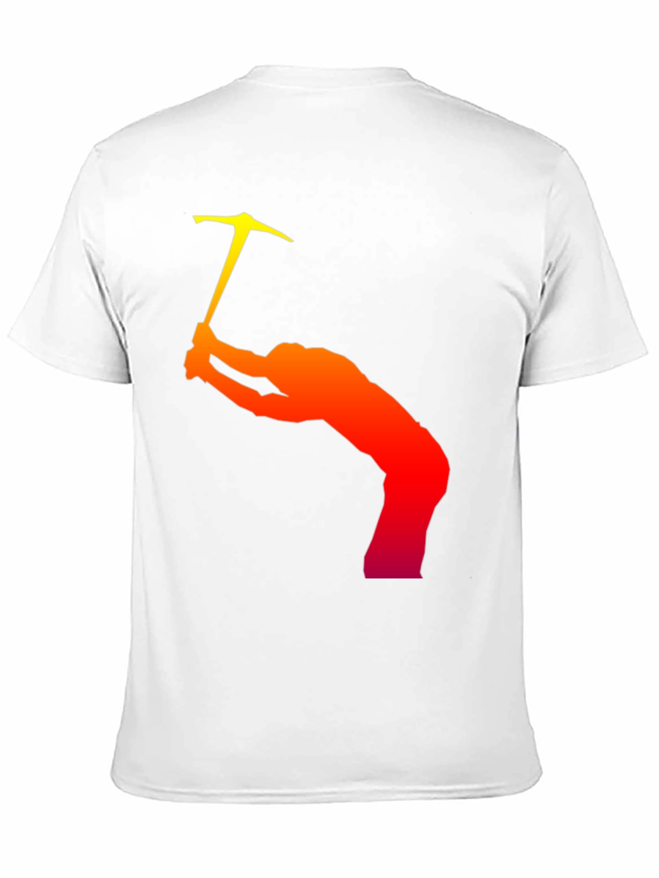 Climbing Silhouette Graphic T-Shirt - Black Cotton Tee