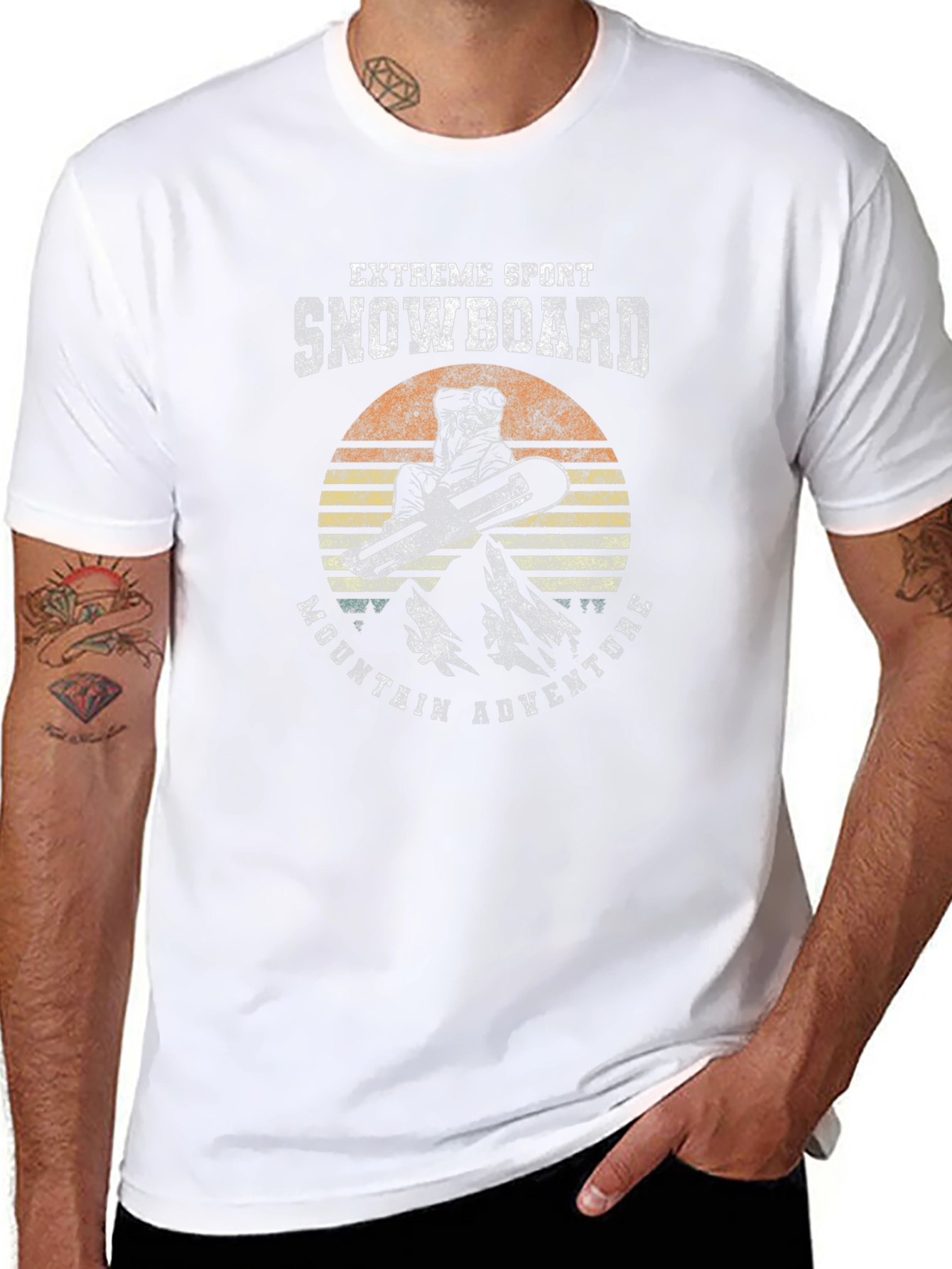 Snowboard Extreme Sport Mountain Adventure T-Shirt