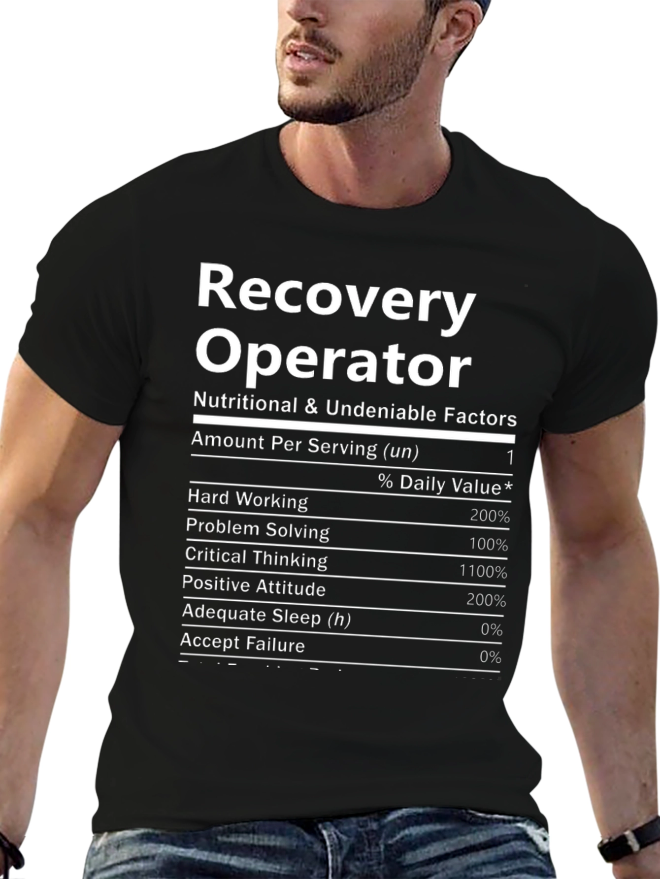 Recovery Operator T-Shirt - Nutritional Facts