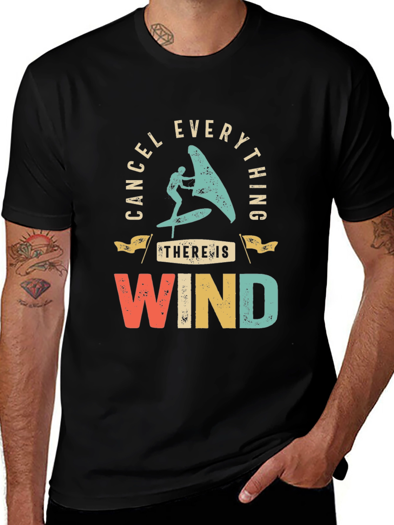 Cancel Everything T-Shirt - Windsurfing Design Tee