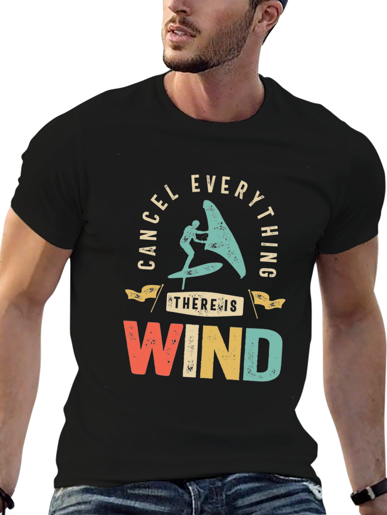 Cancel Everything T-Shirt - Windsurfing Design Tee
