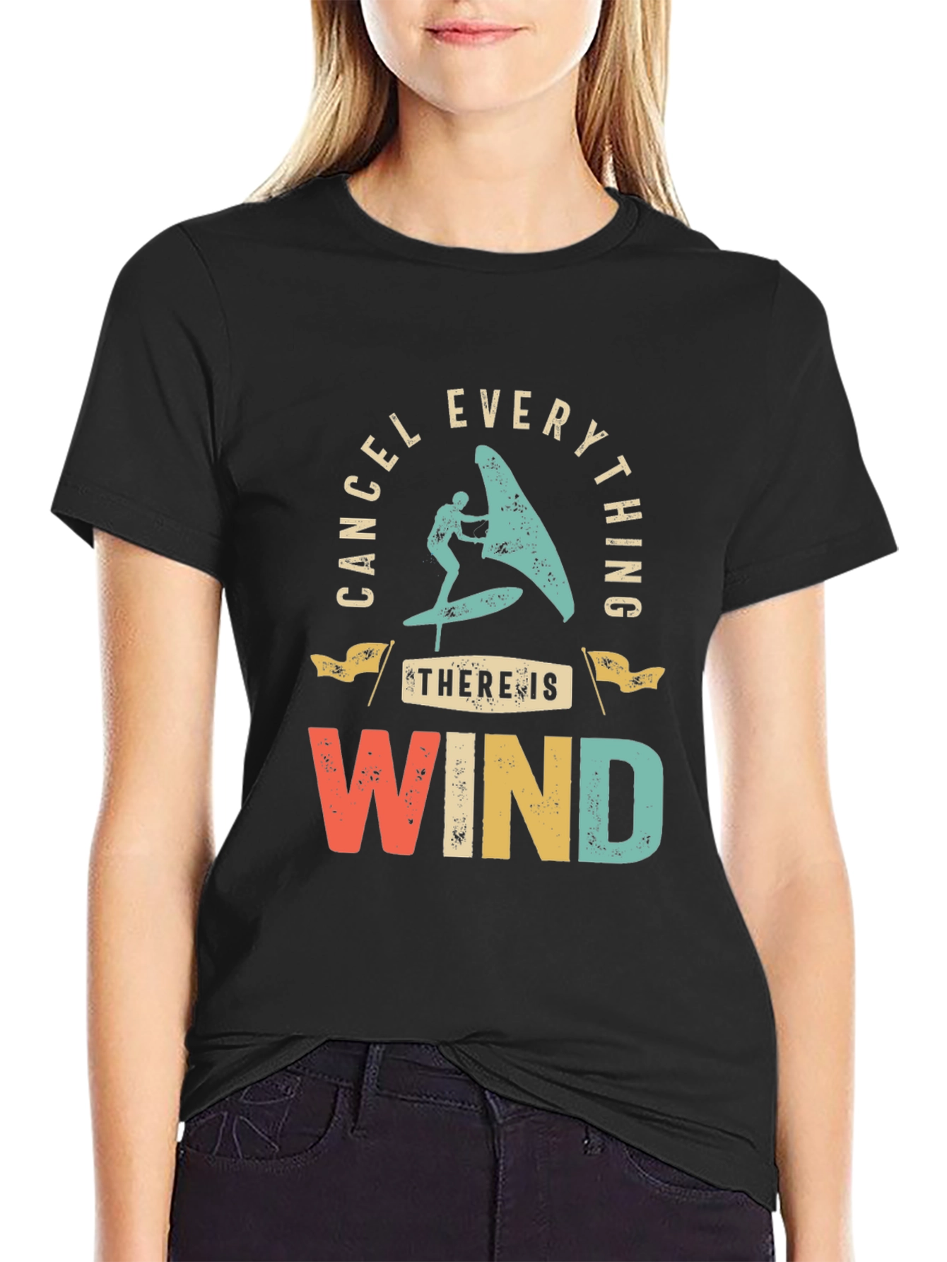 Cancel Everything T-Shirt - Windsurfing Design Tee
