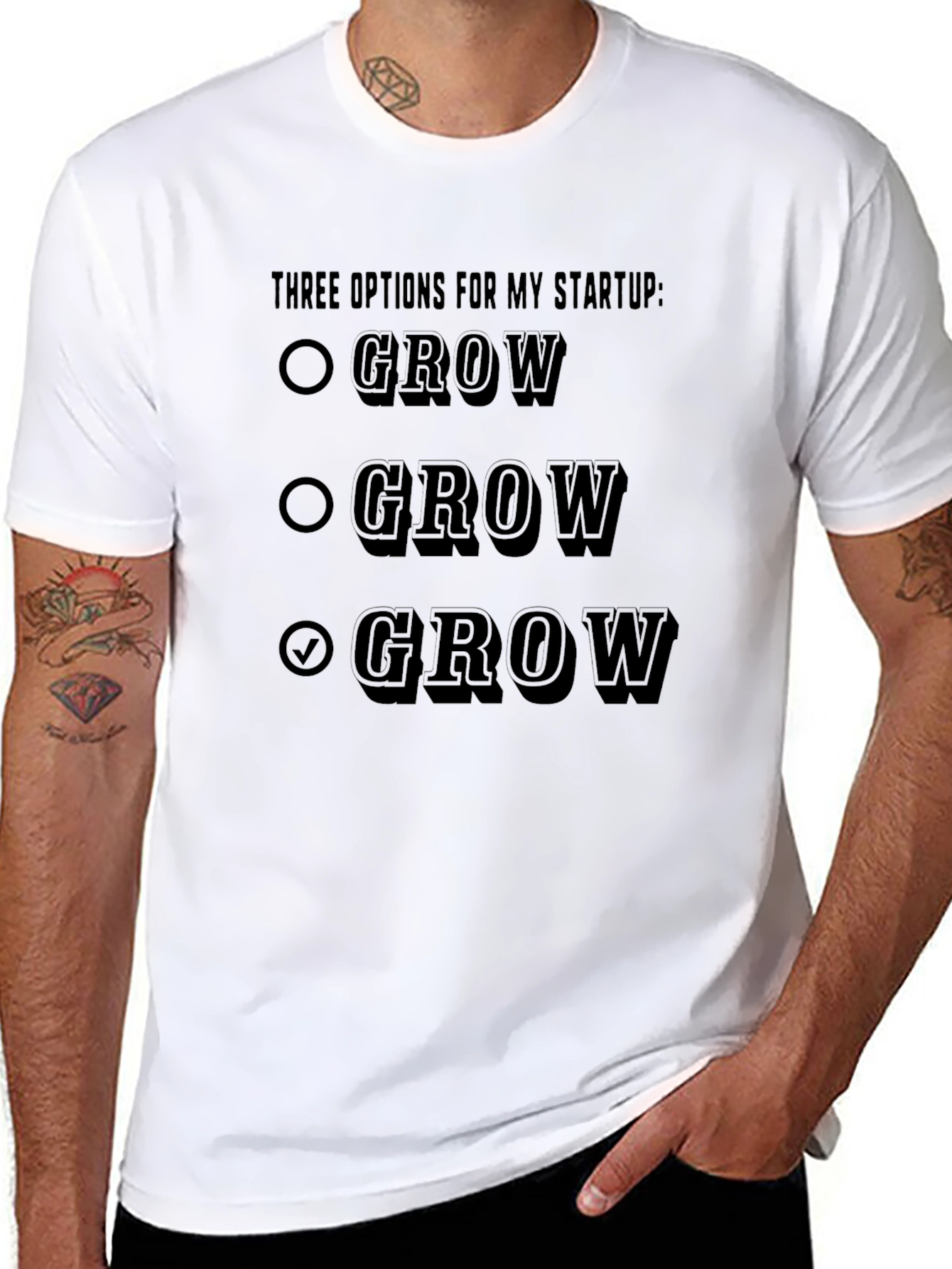 Grow Startup T-Shirt - Funny Entrepreneur Tee