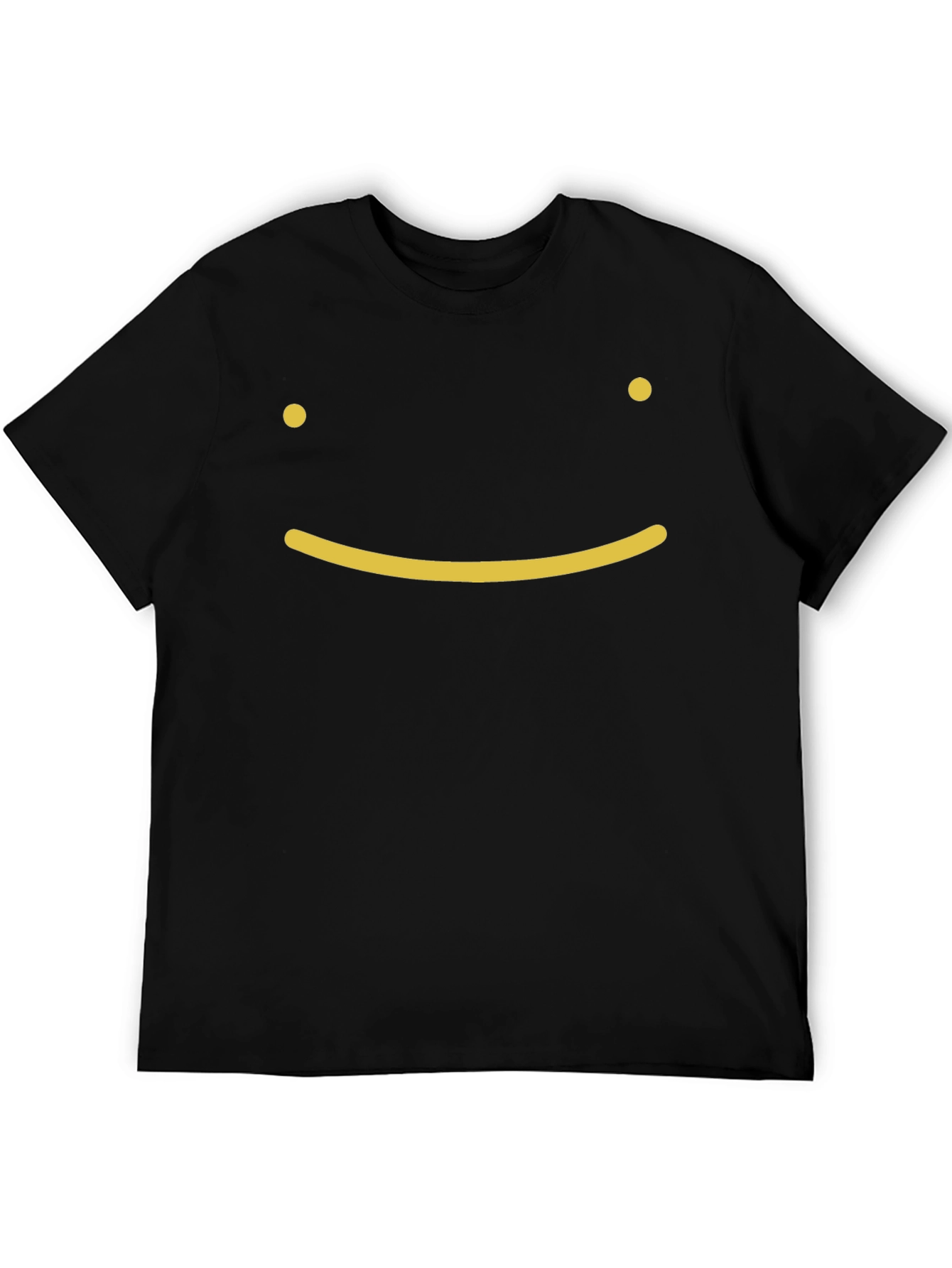 Smiley Face Graphic Tee - Classic Black T-Shirt
