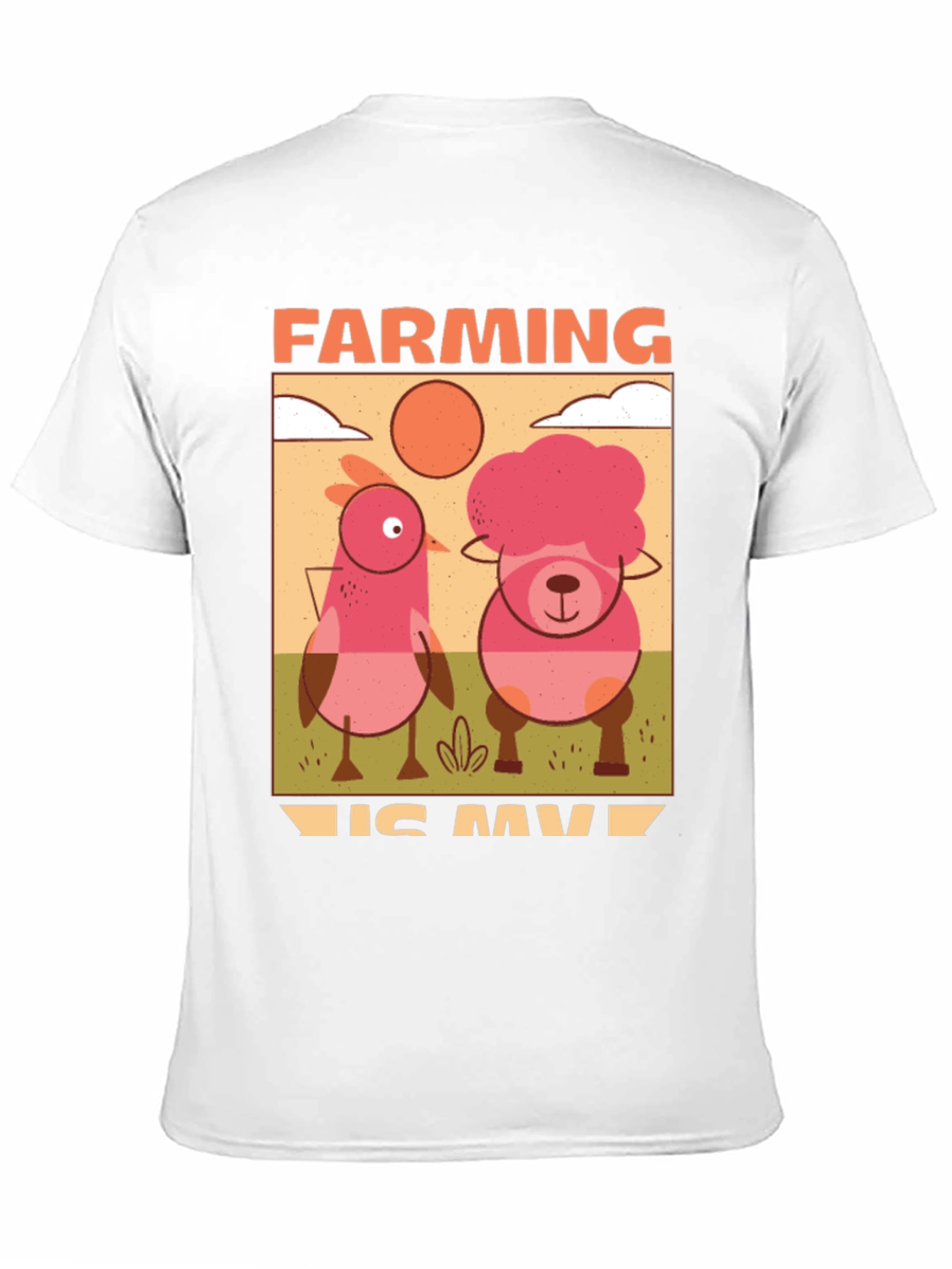 Farming Is My Jam T-Shirt with Cartoon Farm Animals