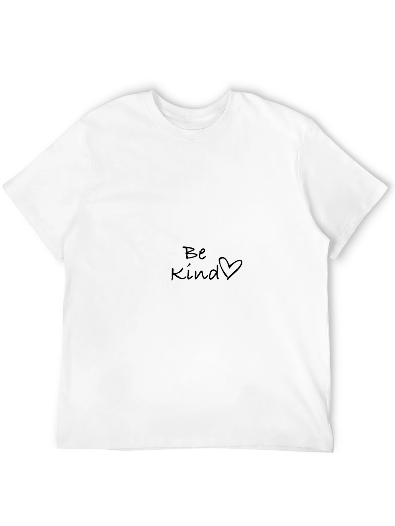 Be Kind Heart Graphic Black T-Shirt