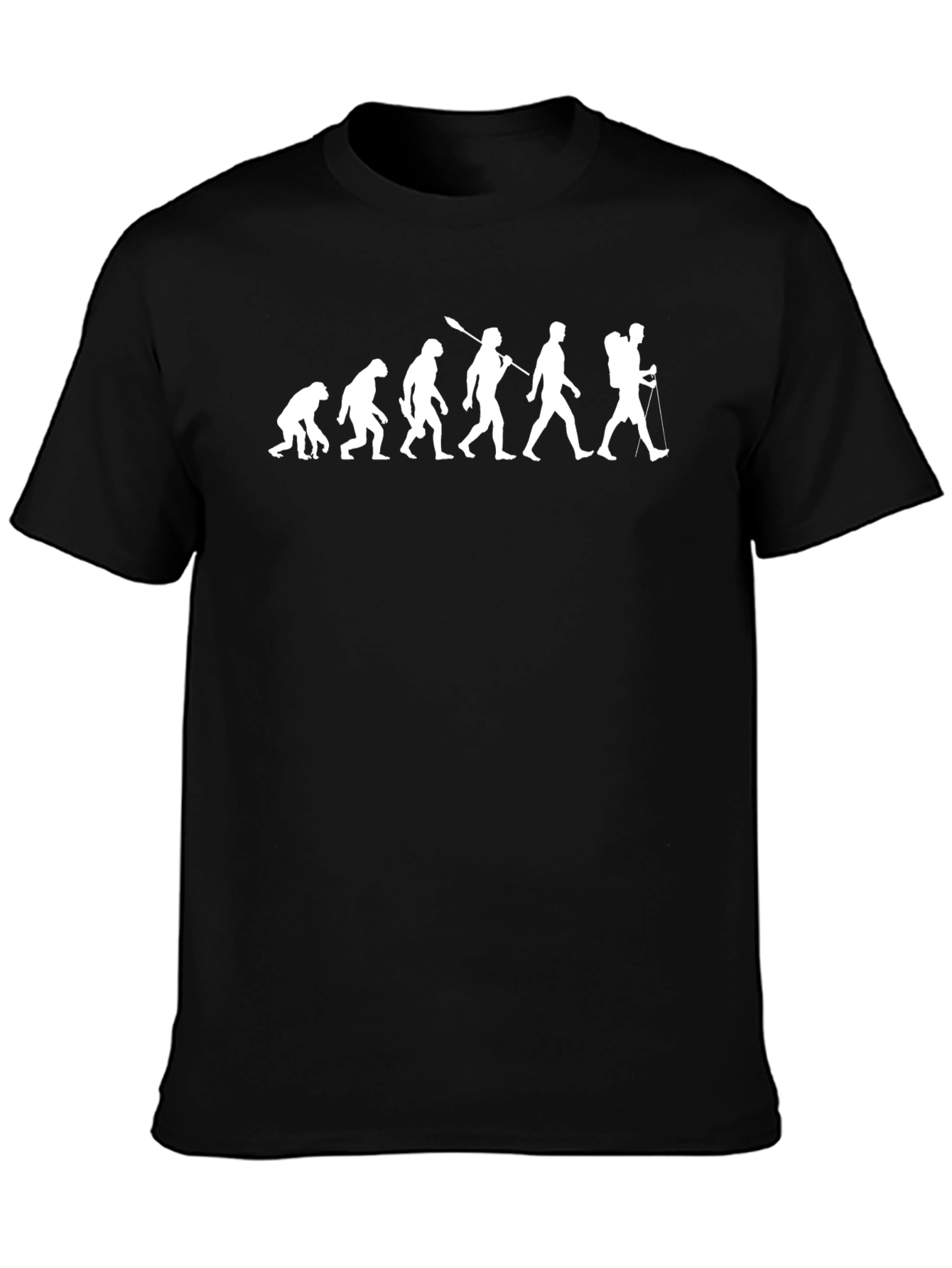 Evolution of Hiker Graphic T-Shirt