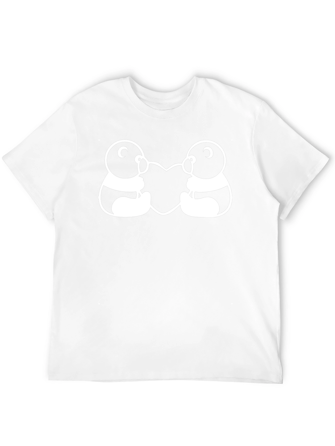 Panda Love Black T-Shirt