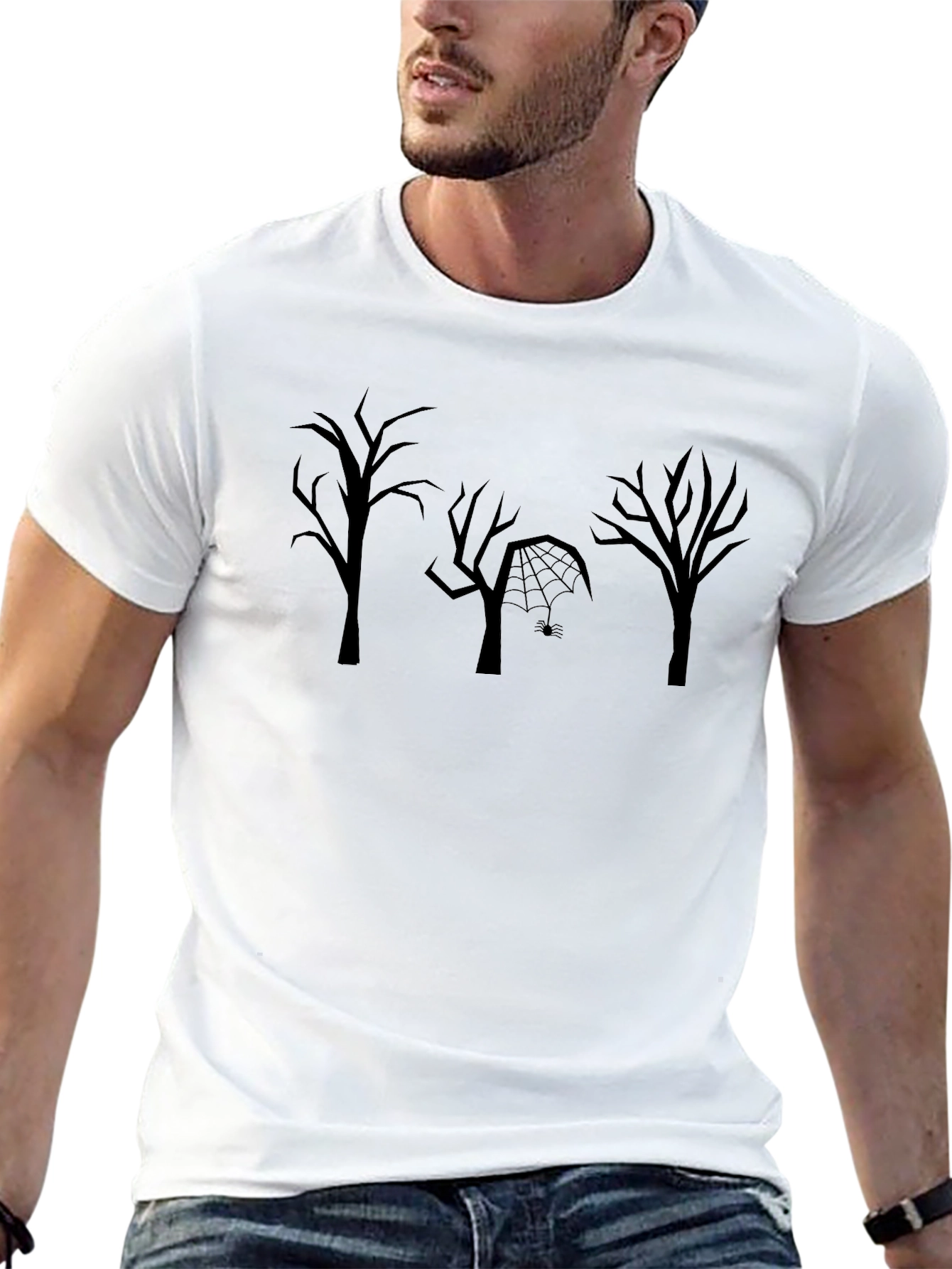 Spooky Trees Black T-Shirt