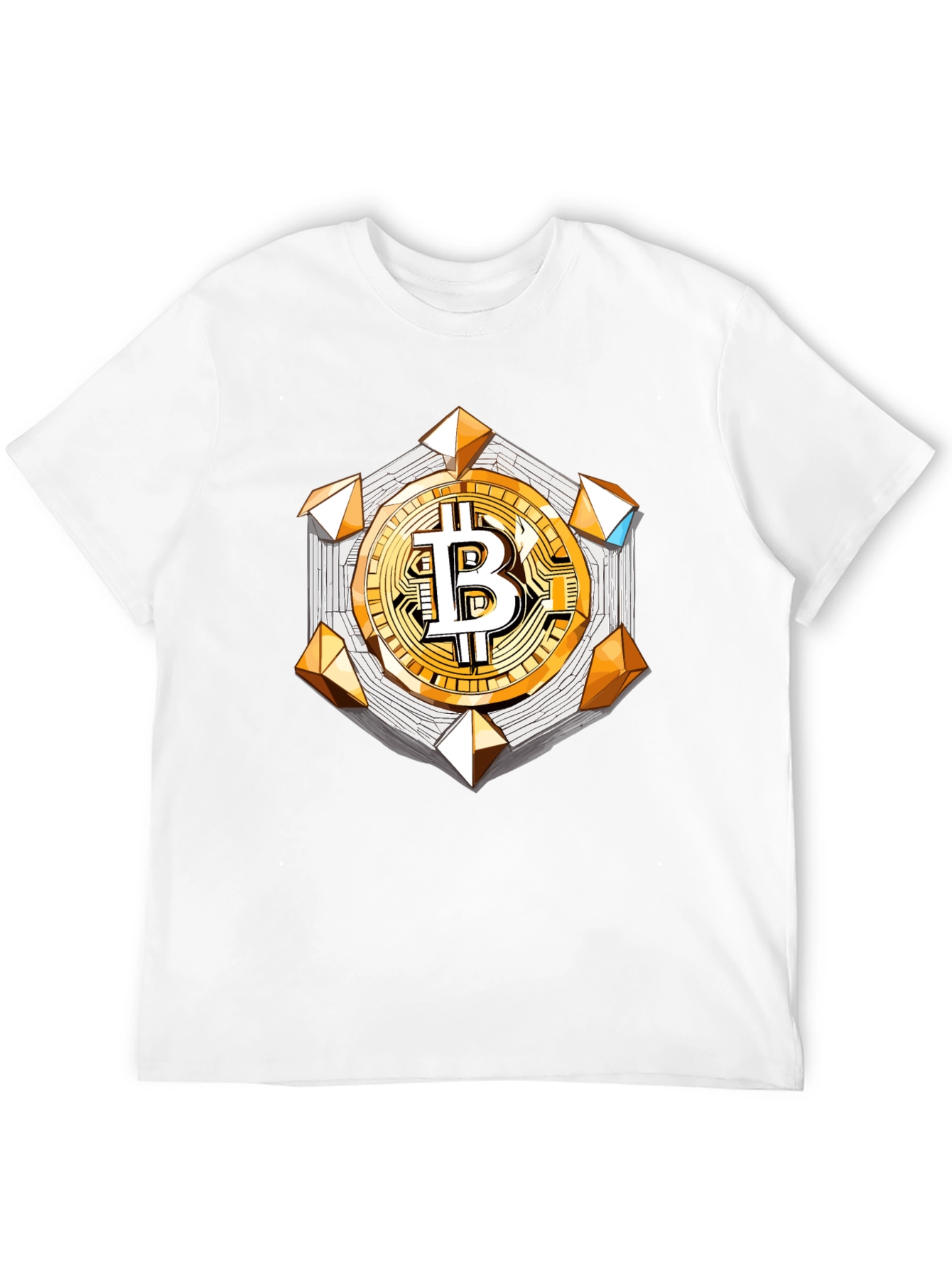 Bitcoin Crypto T-Shirt Black Short Sleeve