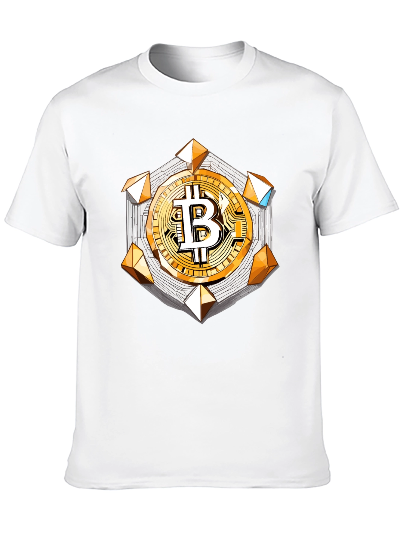 Bitcoin Crypto T-Shirt Black Short Sleeve