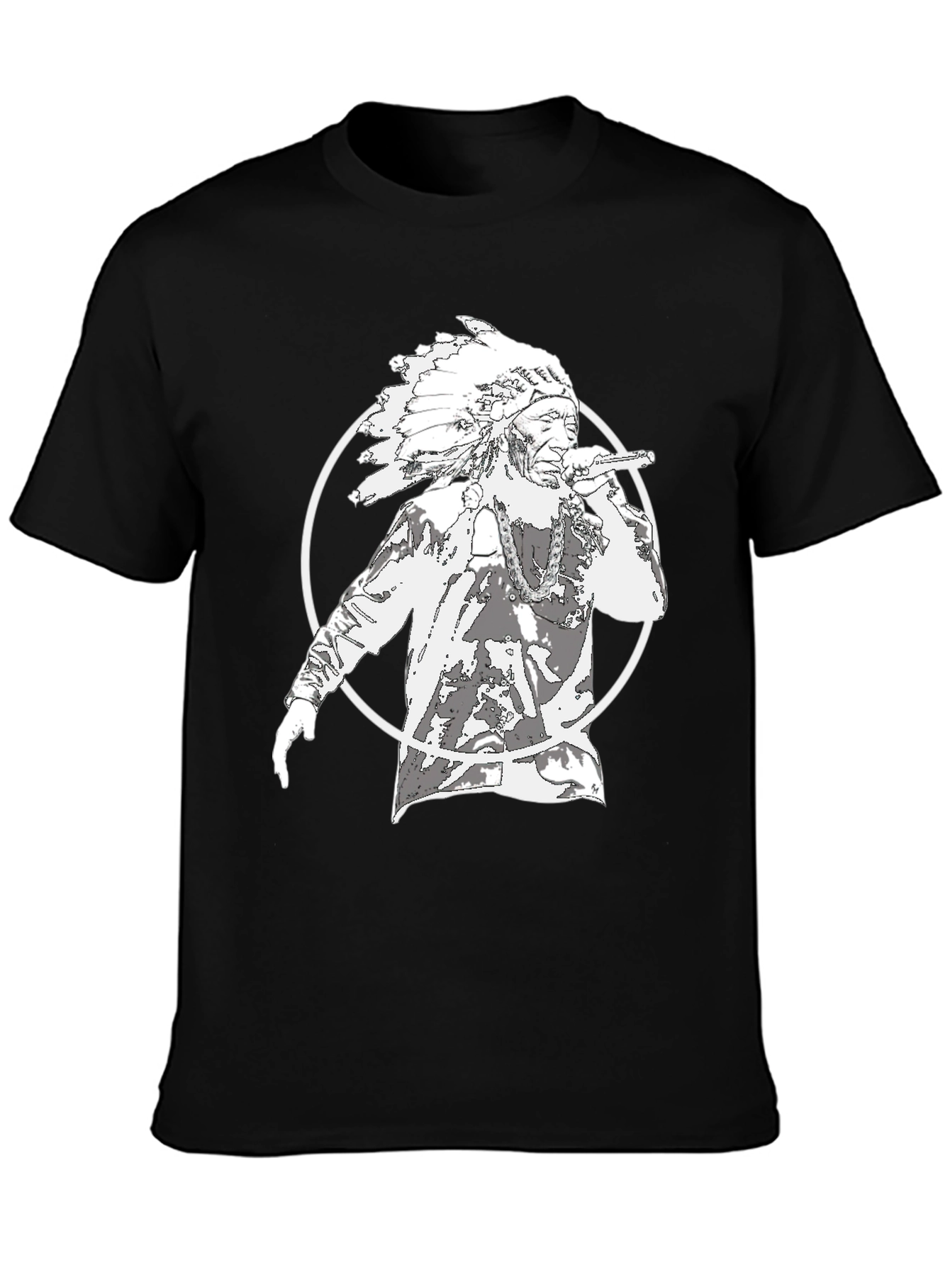 Native American Rapper Graphic Tee