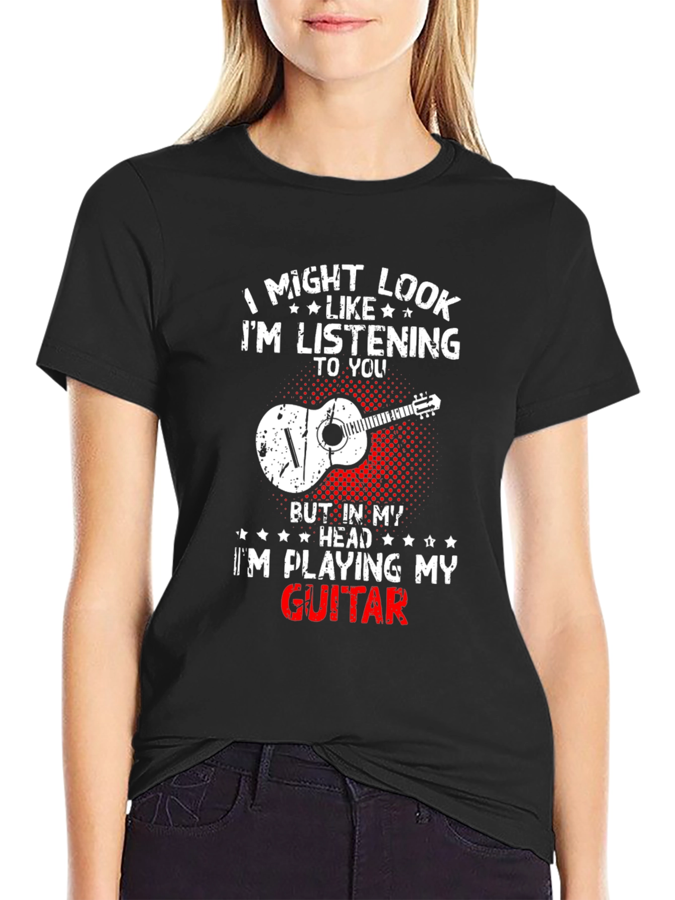 Guitar Lover T-Shirt: Im Playing My Guitar