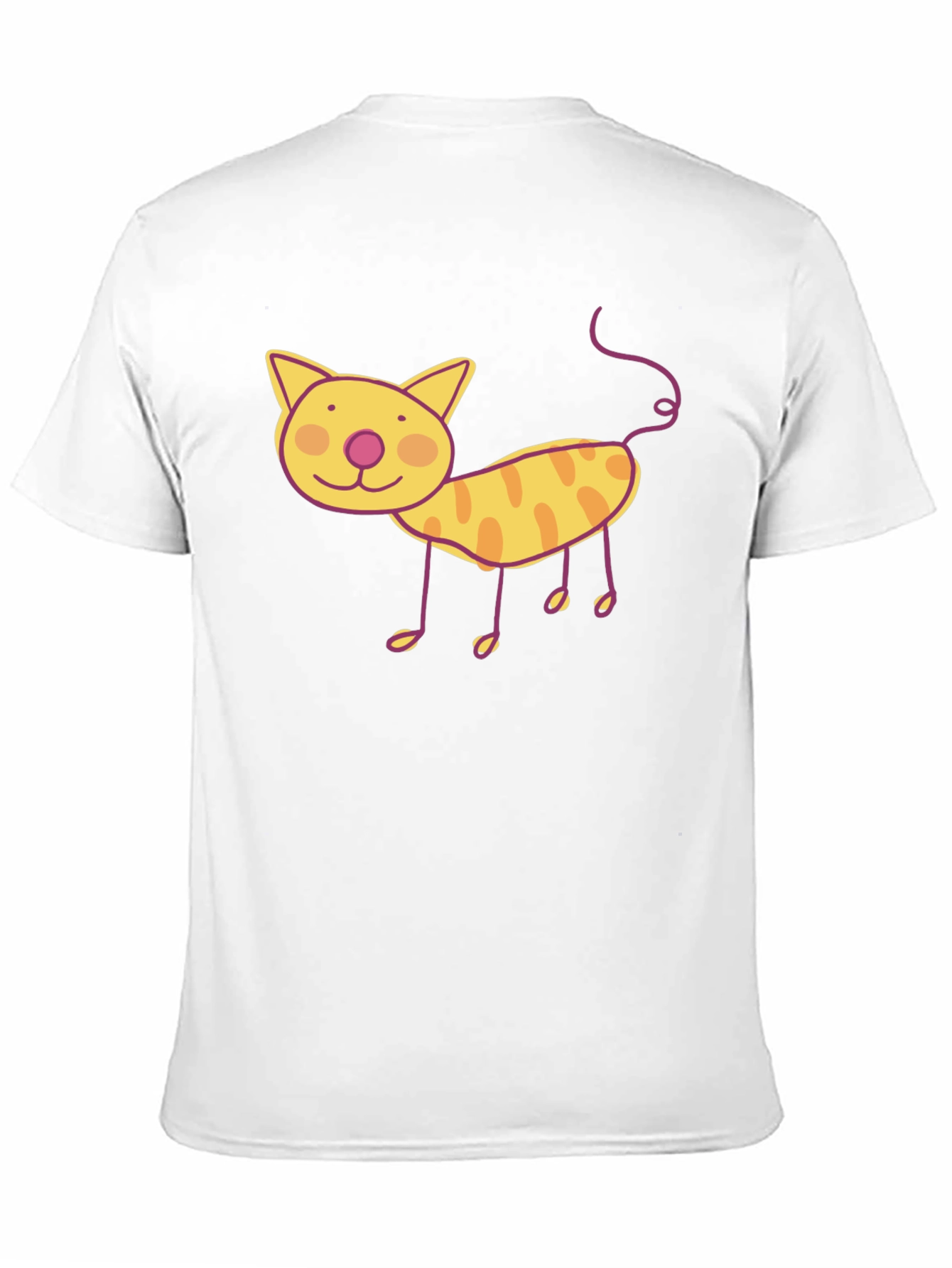Fun Cat Graphic Tee - Black Unisex T-Shirt