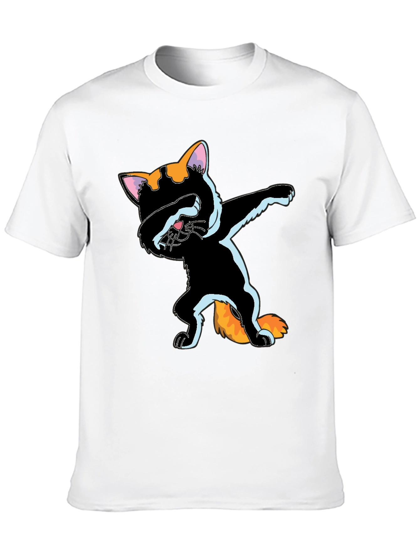 Dabbing Cat Graphic Tee - Fun Stylish
