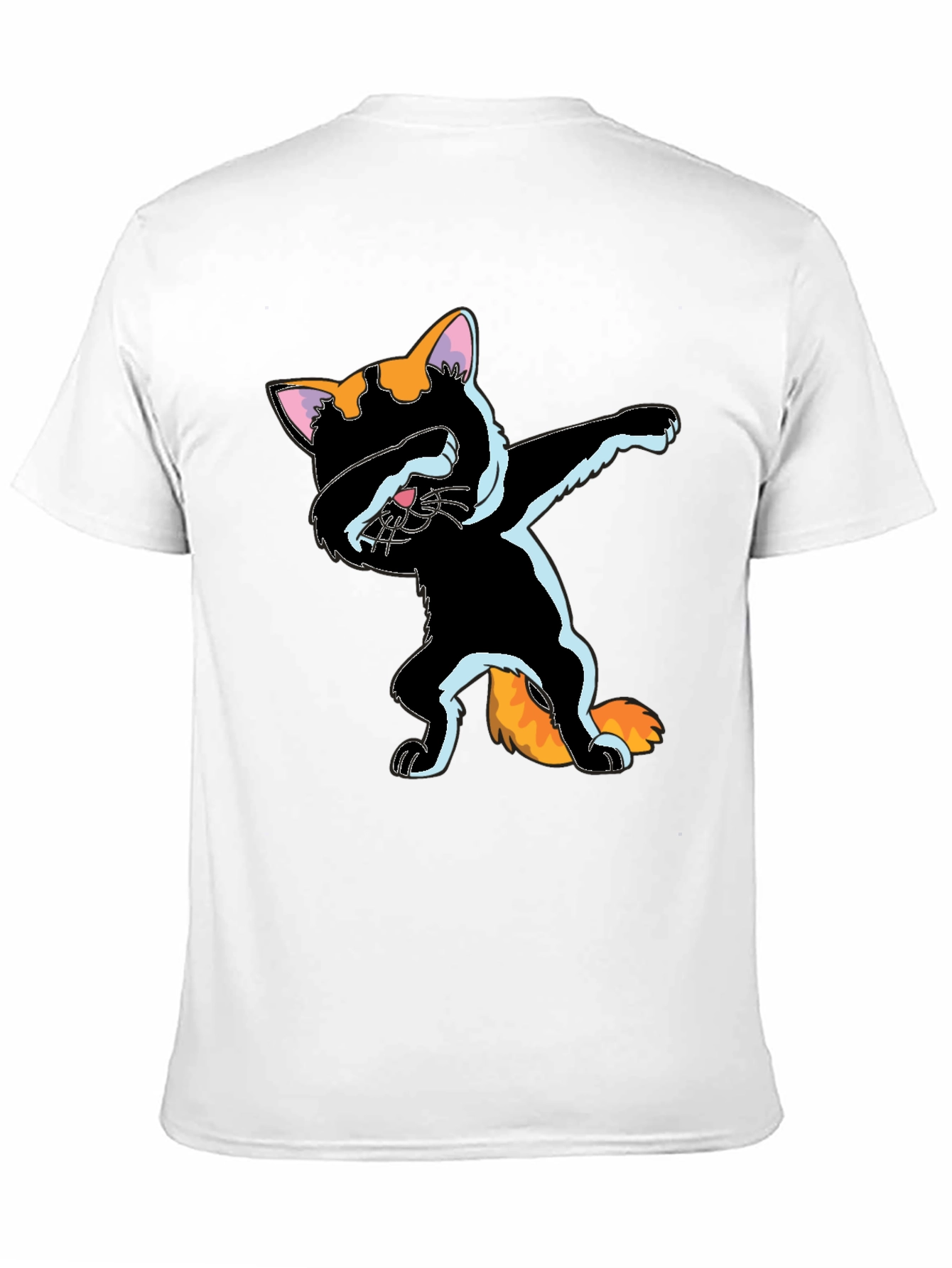 Dabbing Cat Graphic Tee - Fun Stylish