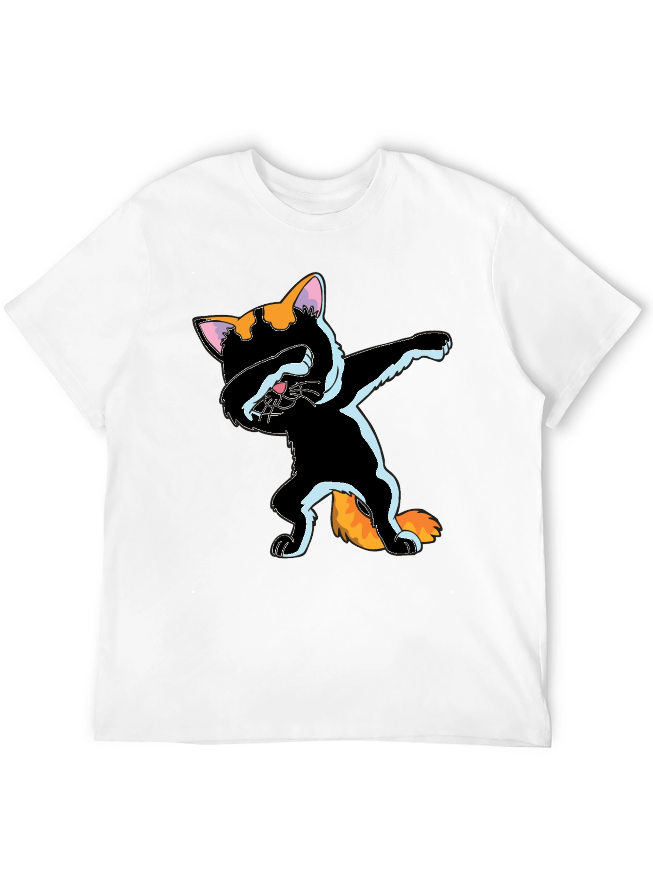Dabbing Cat Graphic Tee - Fun Stylish