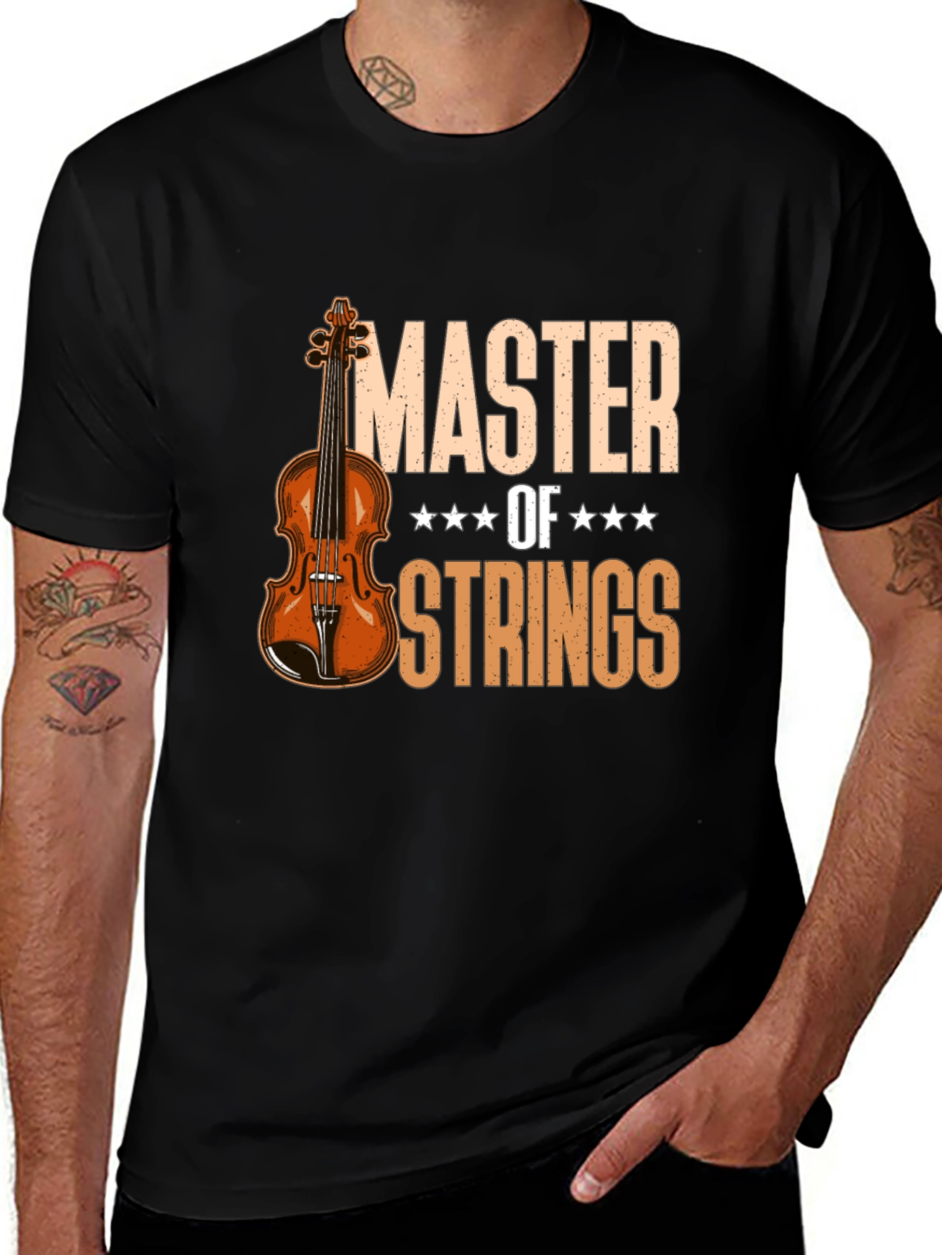 Master of Strings Violin T-Shirt - Musician Tee