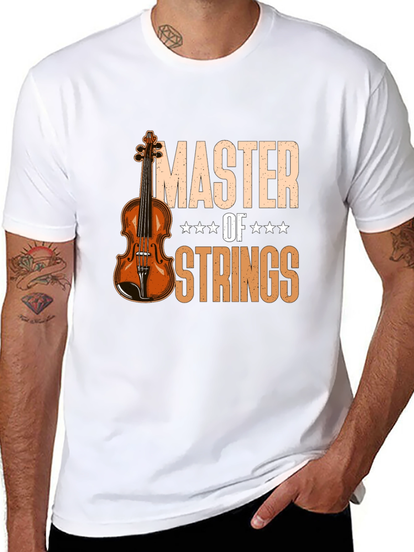 Master of Strings Violin T-Shirt - Musician Tee
