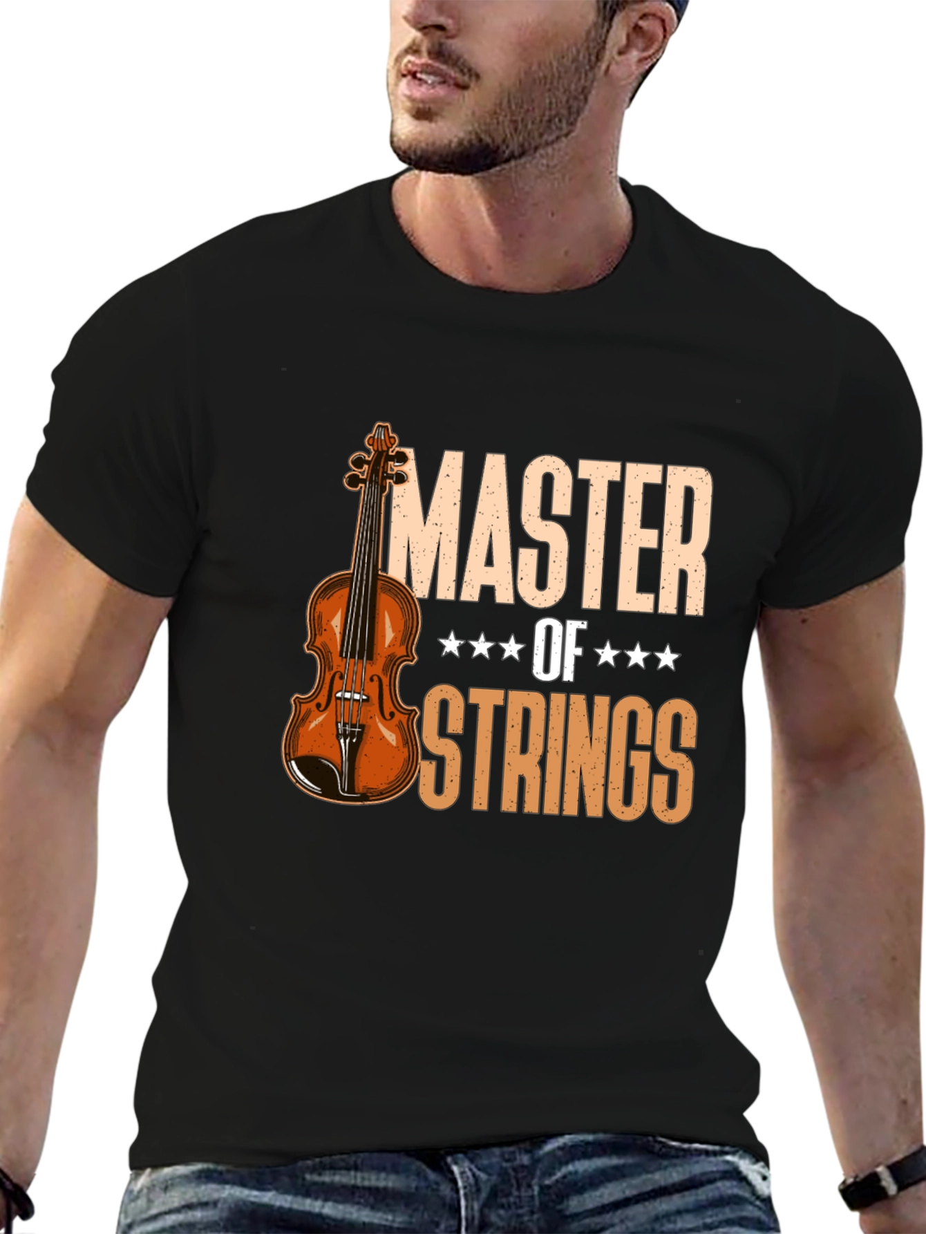 Master of Strings Violin T-Shirt - Musician Tee