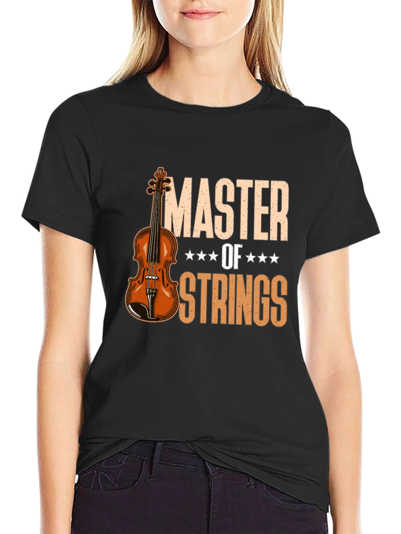 Master of Strings Violin T-Shirt - Musician Tee