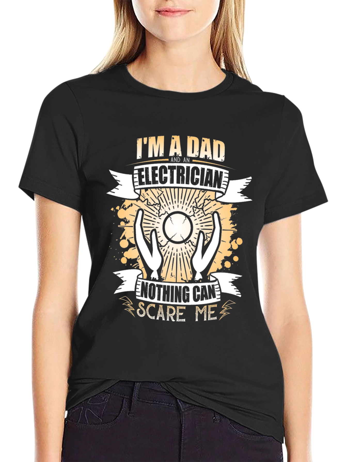 Dad Electrician T-Shirt: Nothing Scares Me!