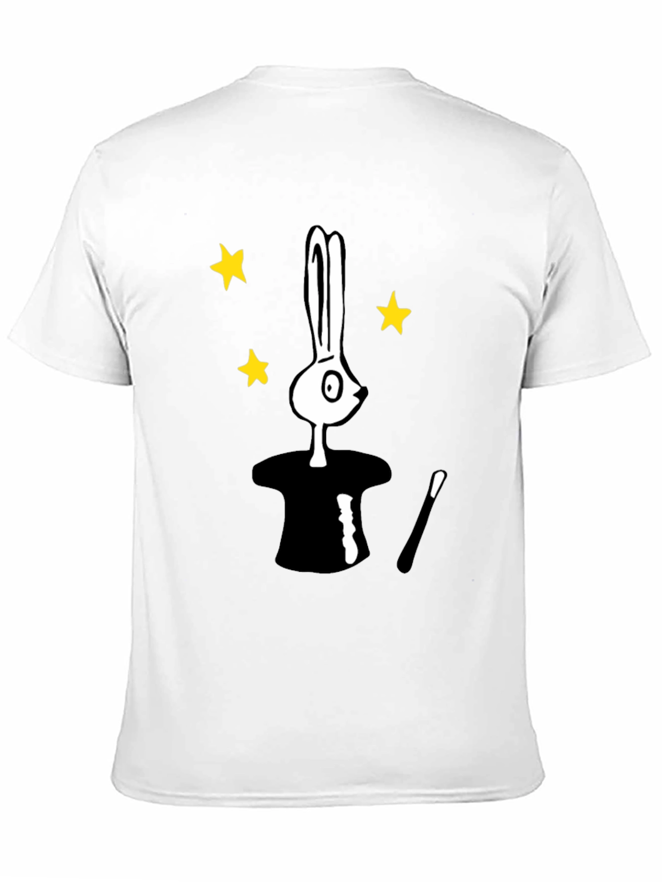 Magician Bunny T-Shirt - Black Tee
