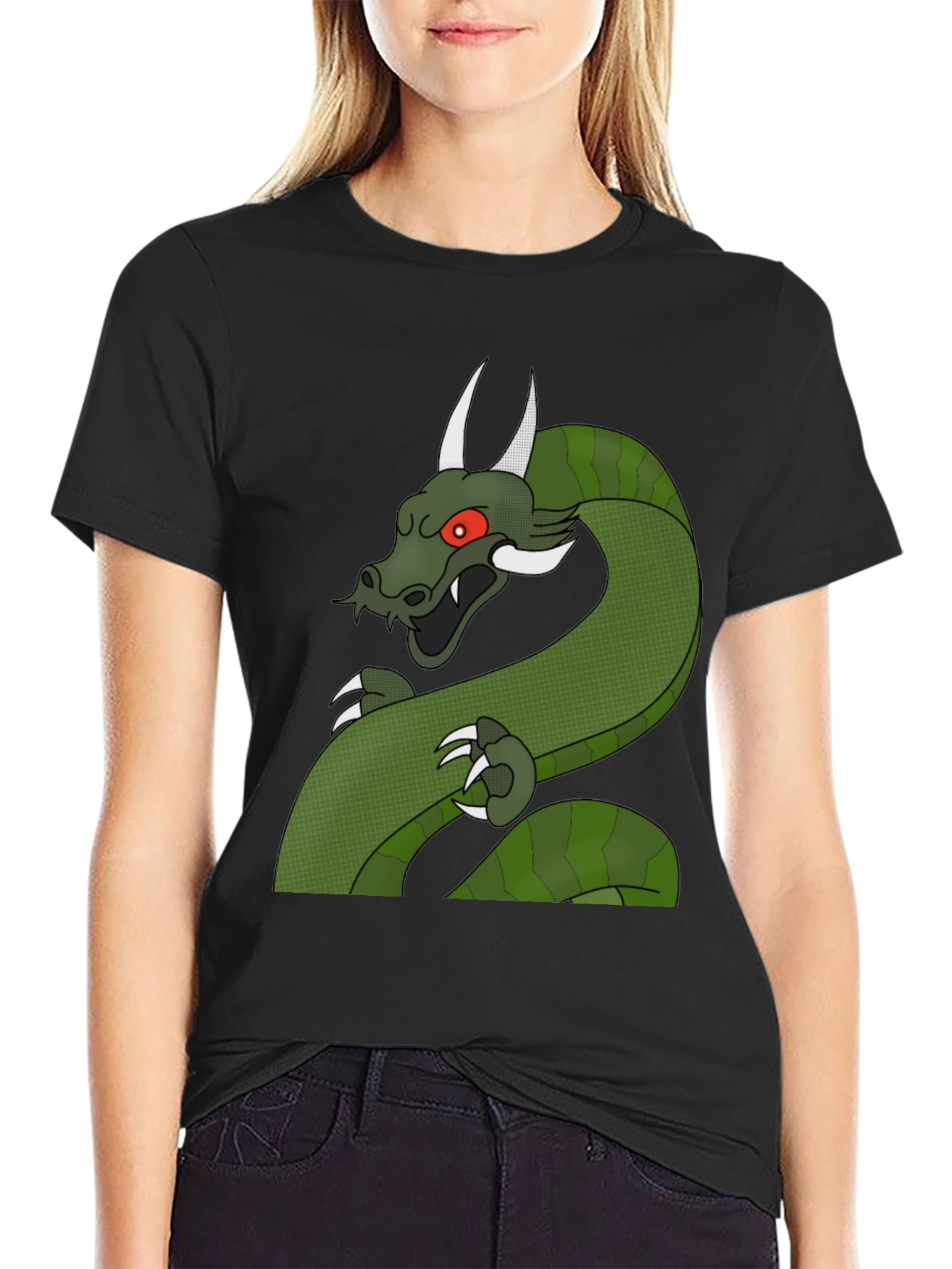 Dragon Graphic T-Shirt - Mens Black Tee