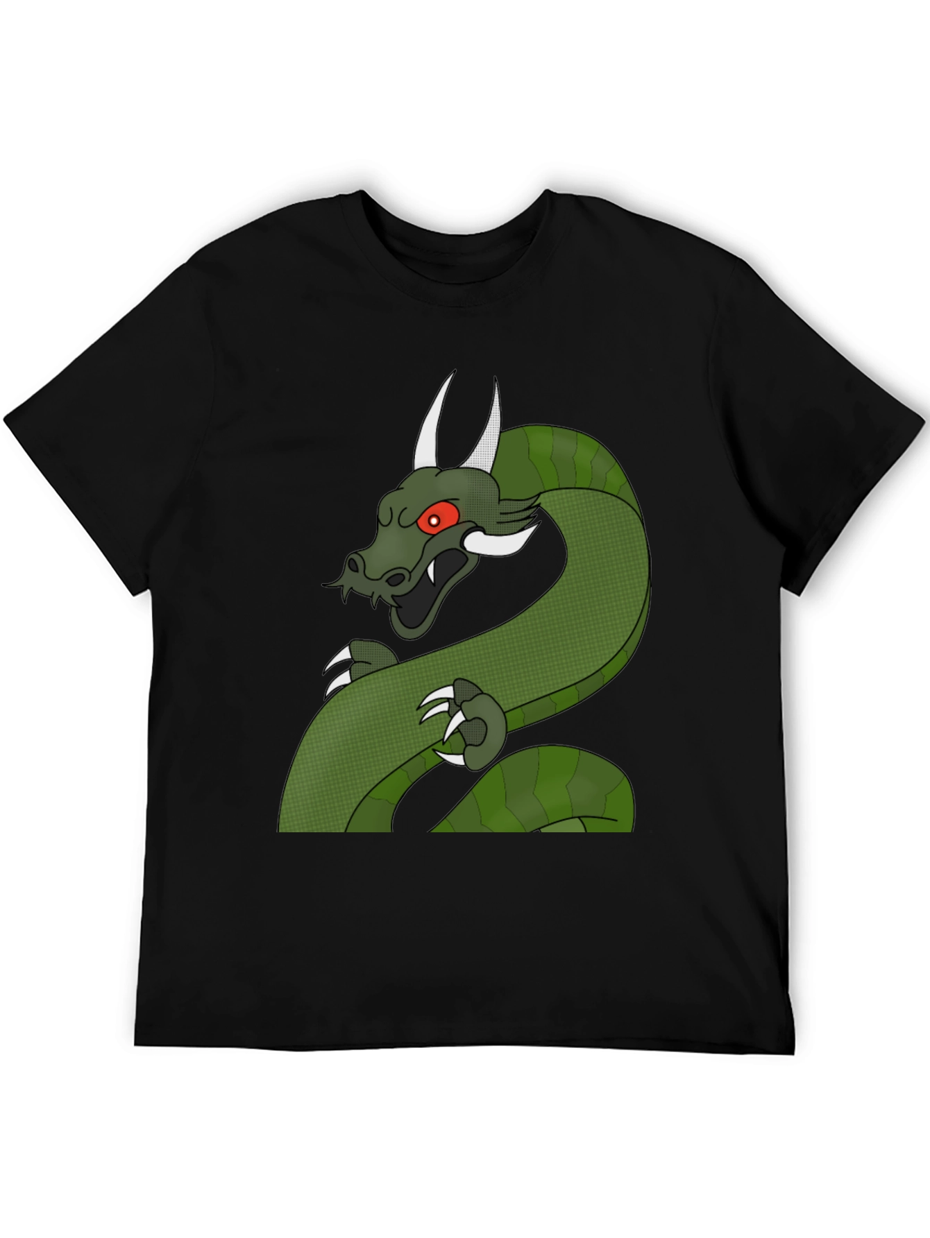 Dragon Graphic T-Shirt - Mens Black Tee