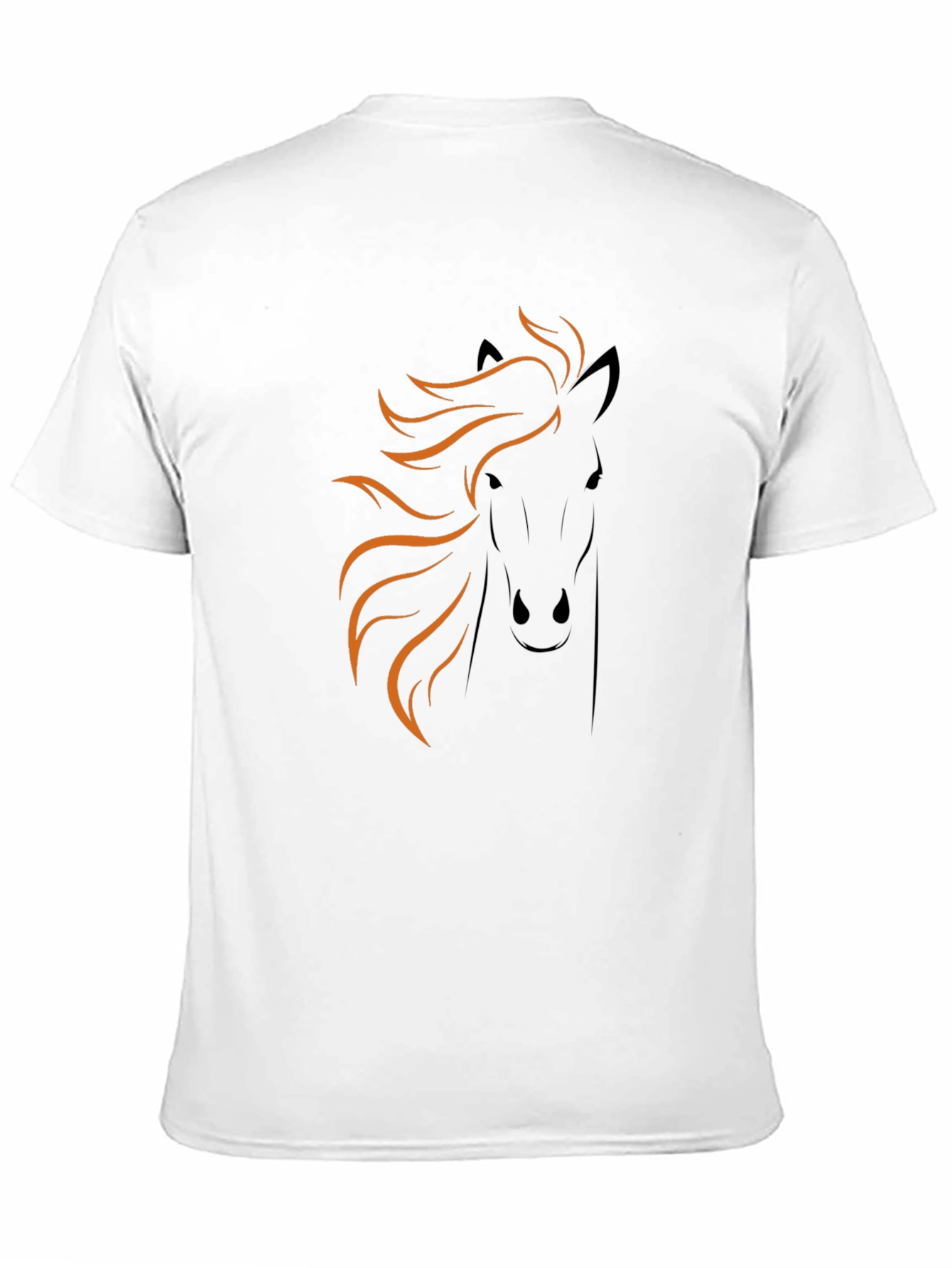 Horse Graphic Tee - Black Cotton Blend