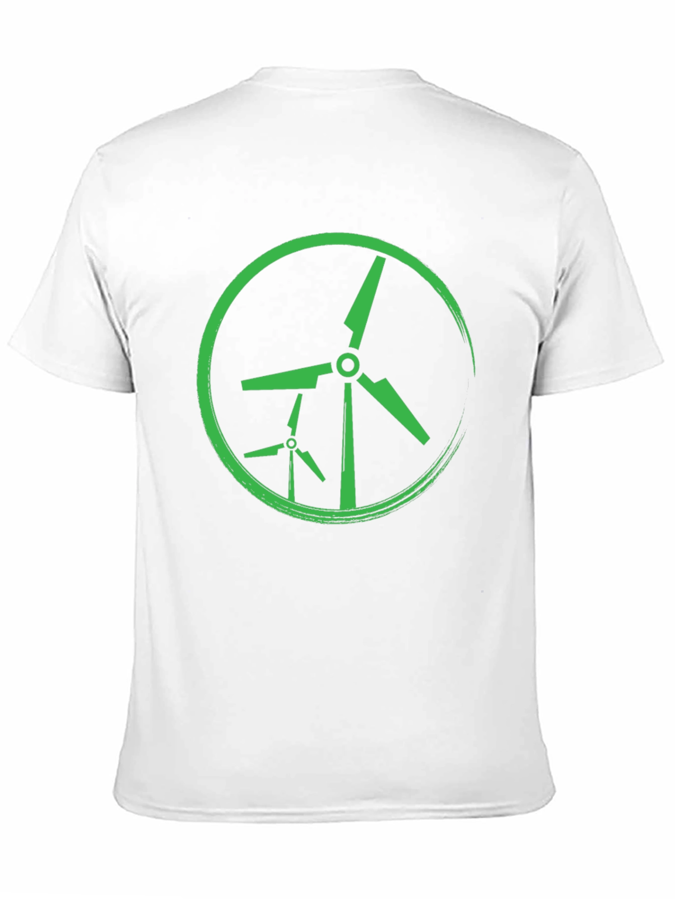 Green Wind Turbine Graphic Tee