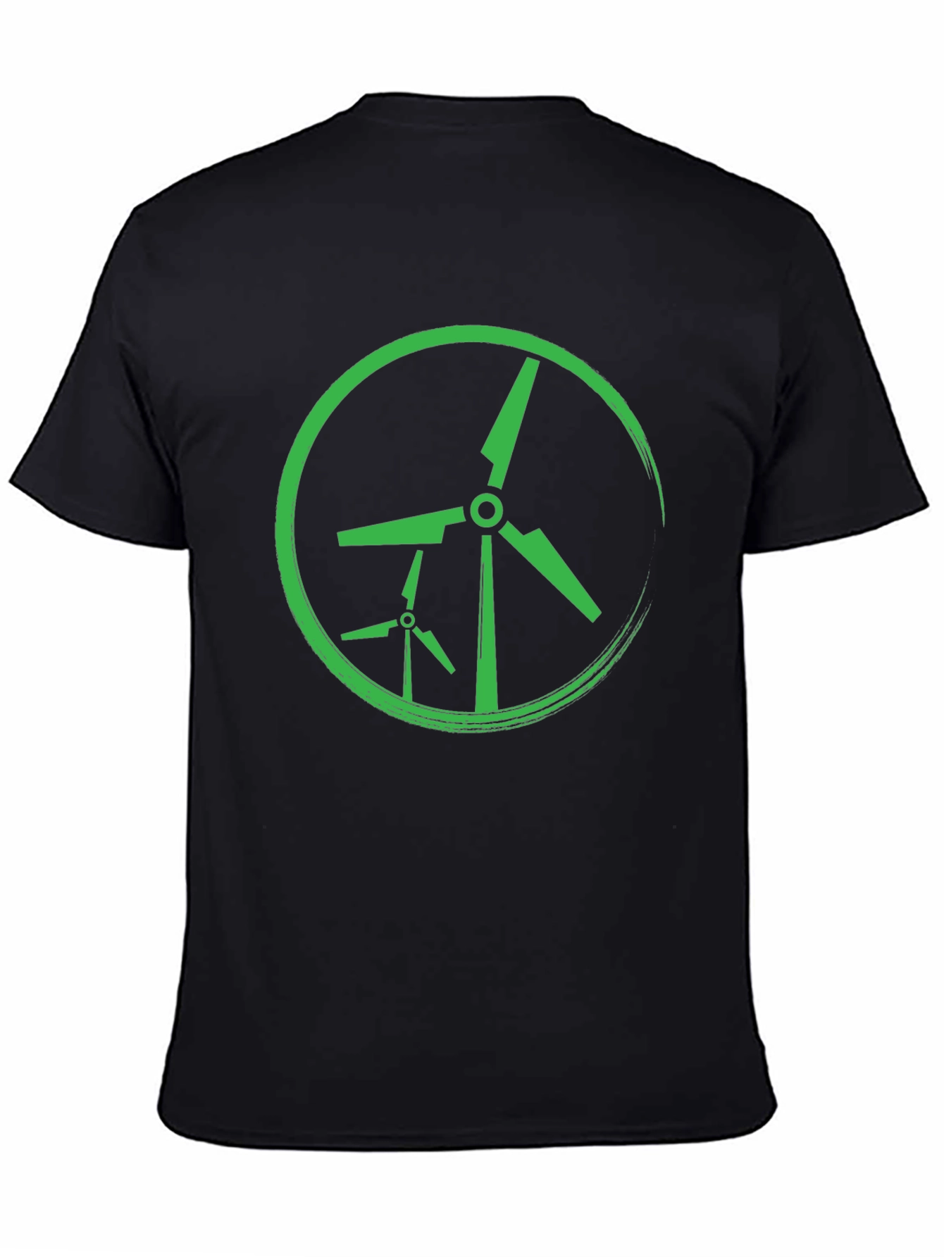 Green Wind Turbine Graphic Tee