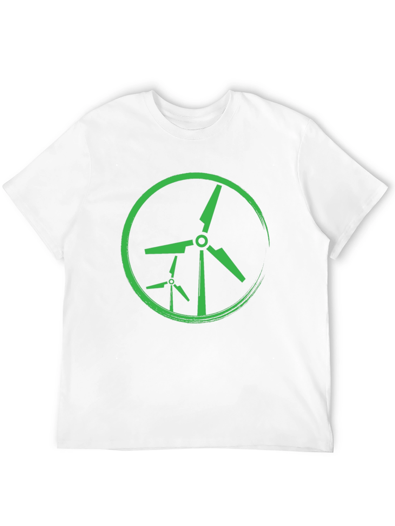 Green Wind Turbine Graphic Tee