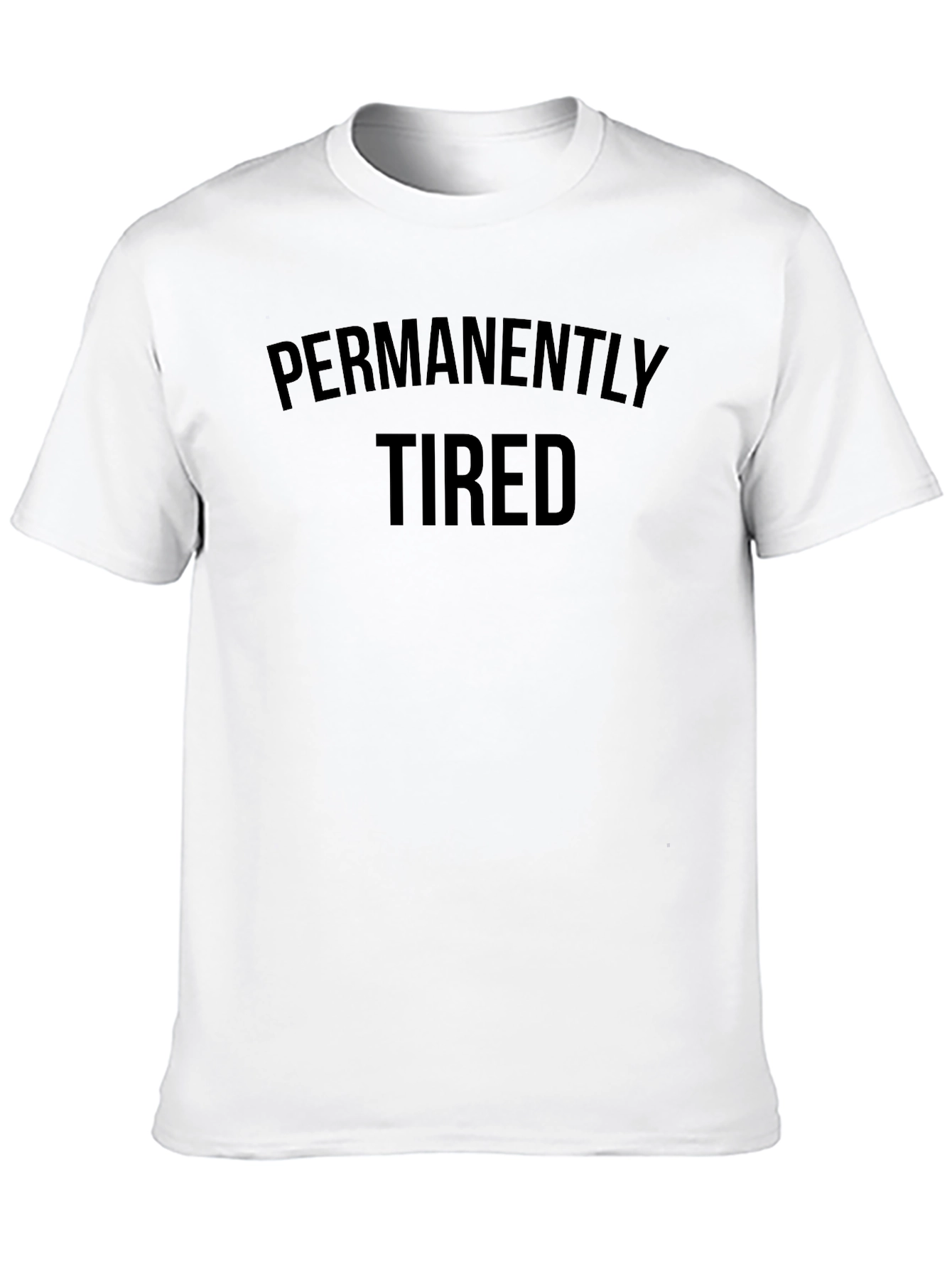 Permanently Tired Black Graphic Tee