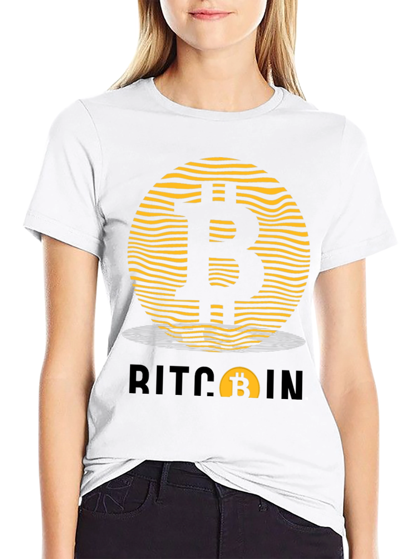 Bitcoin Crypto Currency Black Graphic Tee