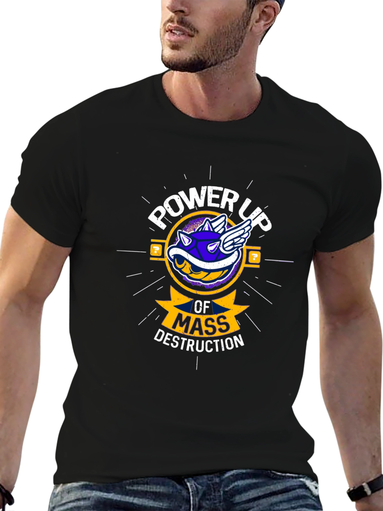 Power Up Mass Destruction Graphic T-Shirt