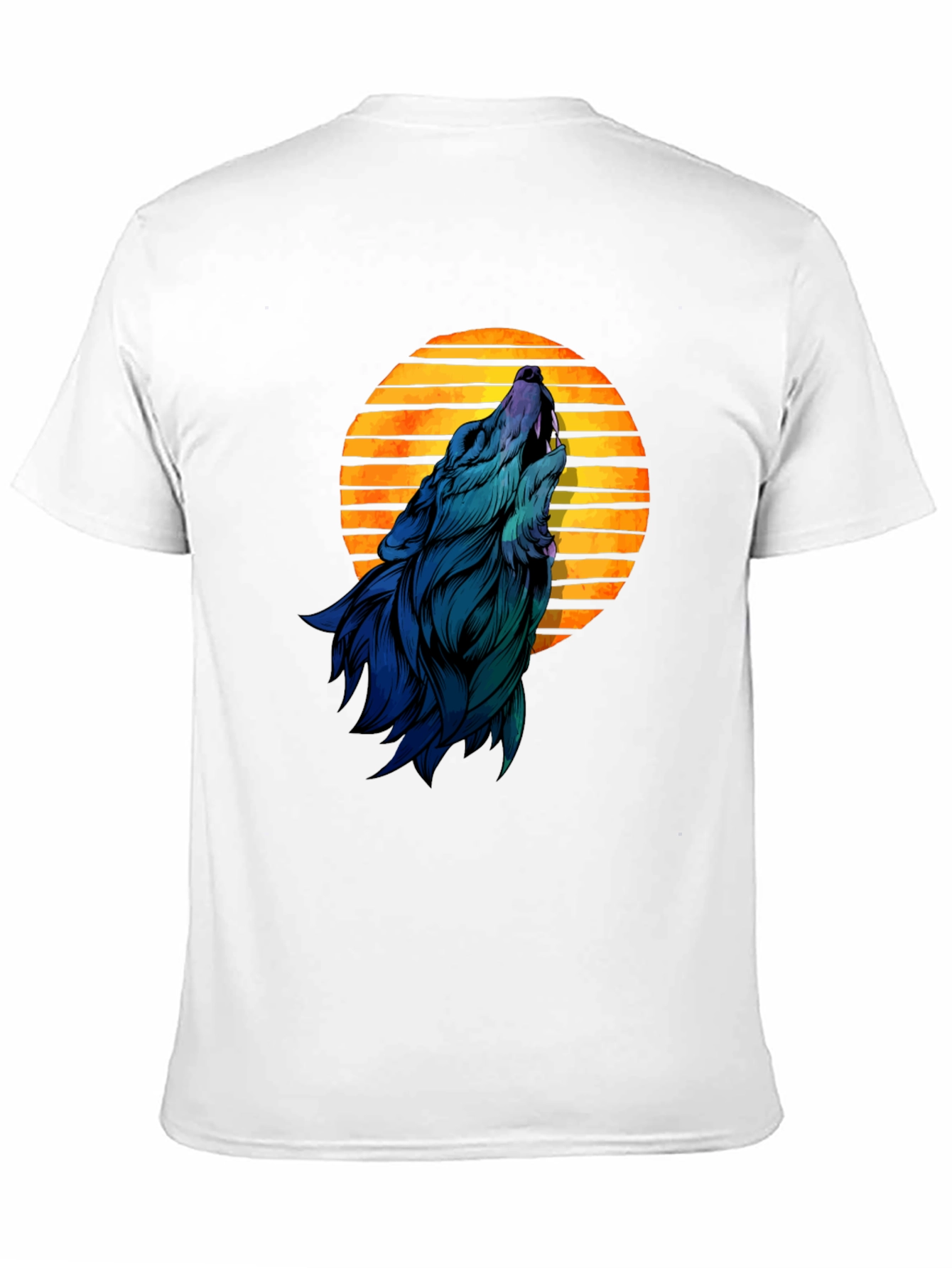 Wolf Moon Graphic T-Shirt - Black Cotton Tee