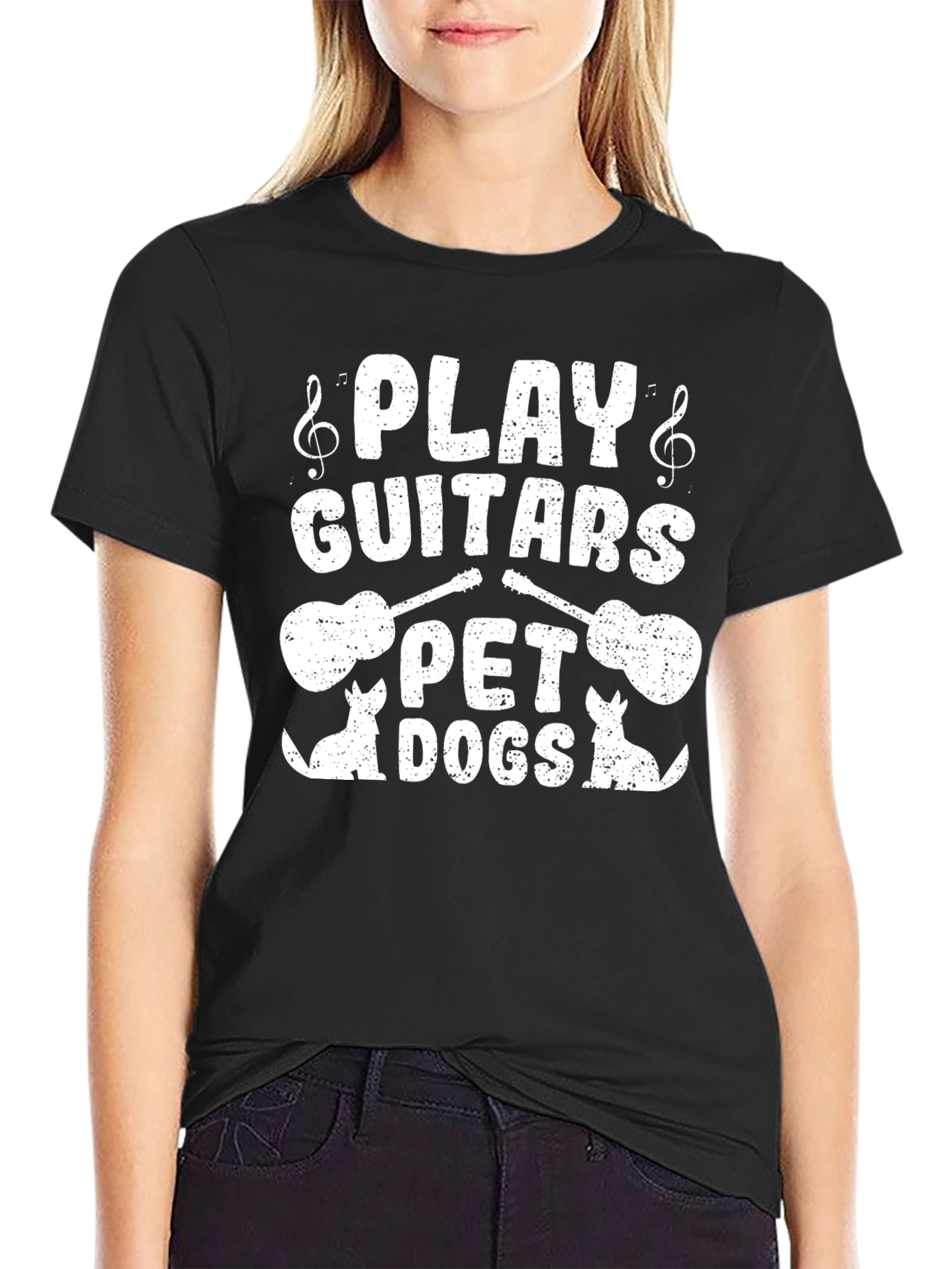 Play Guitars Pet Dogs T-Shirt