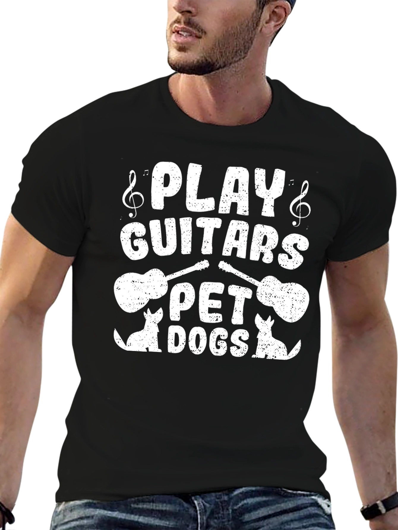 Play Guitars Pet Dogs T-Shirt