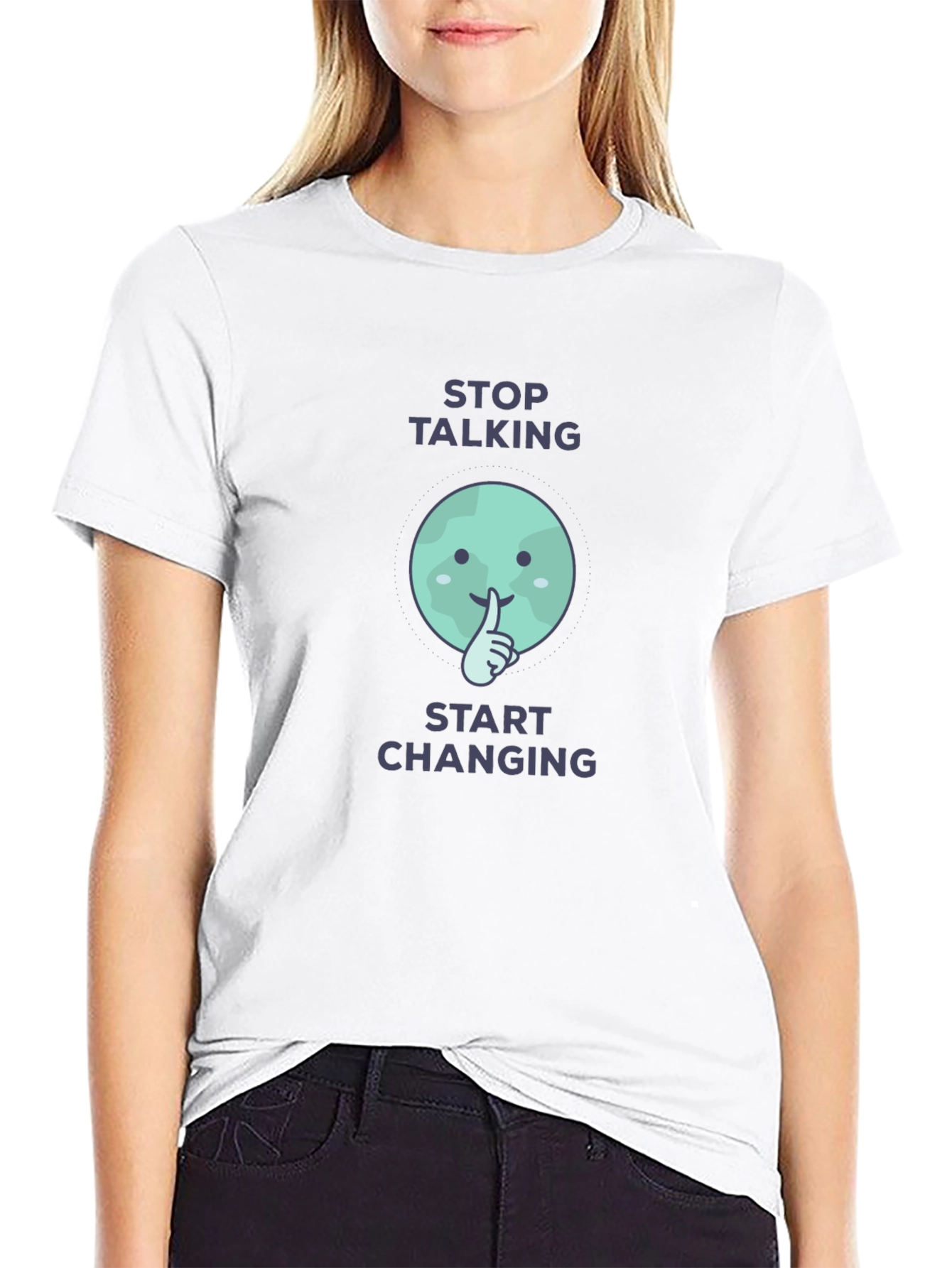 Stop Talking Start Changing Graphic Tee