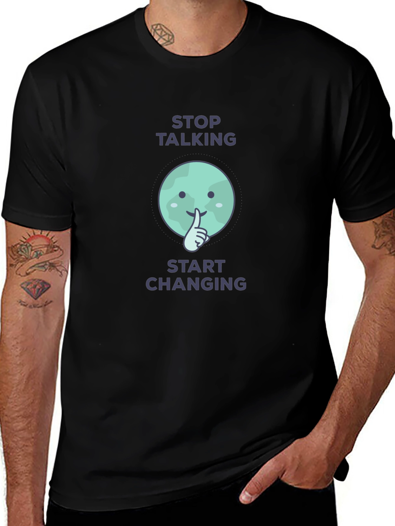 Stop Talking Start Changing Graphic Tee