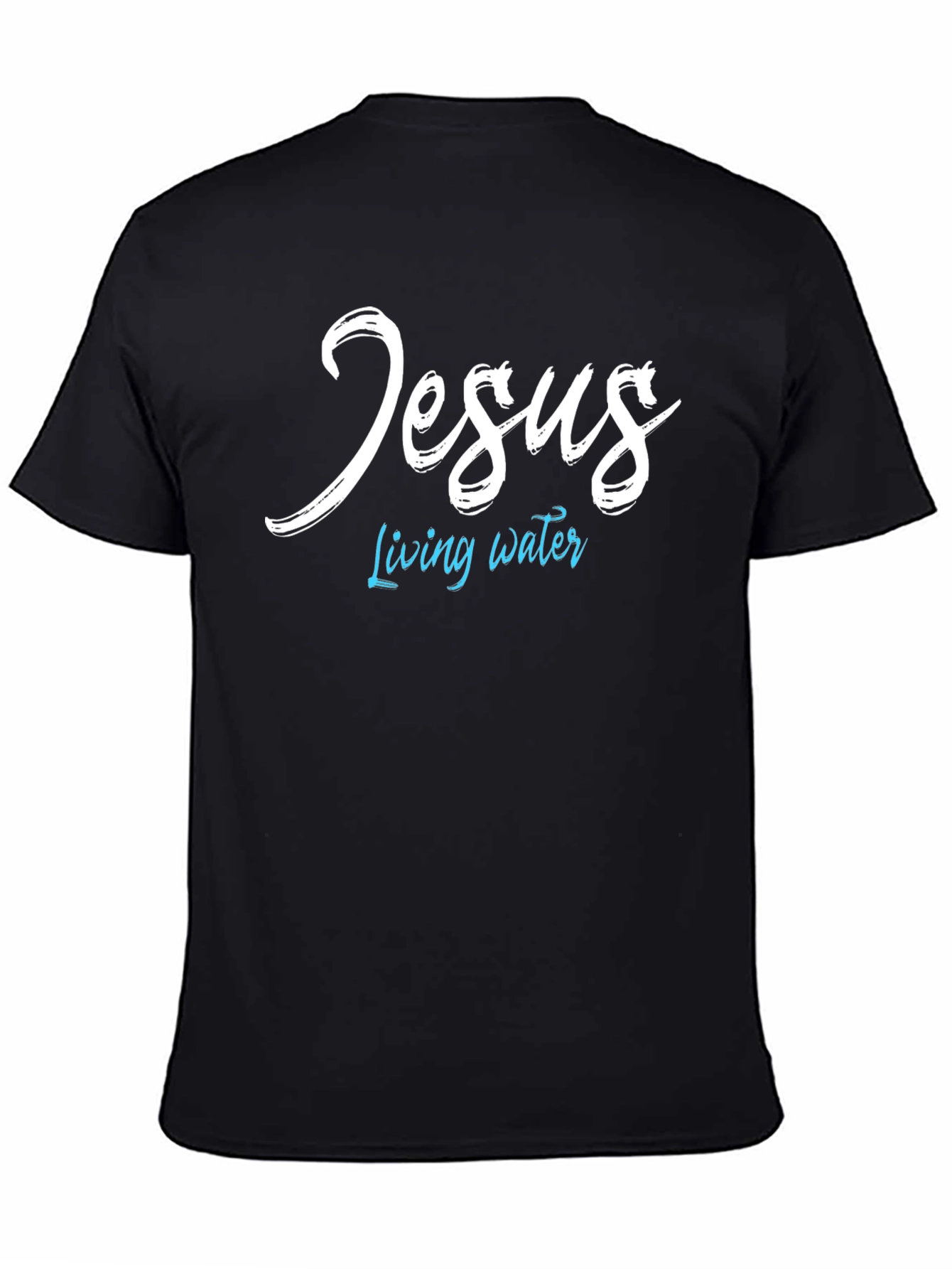 Jesus Living Water Graphic Tee - Black
