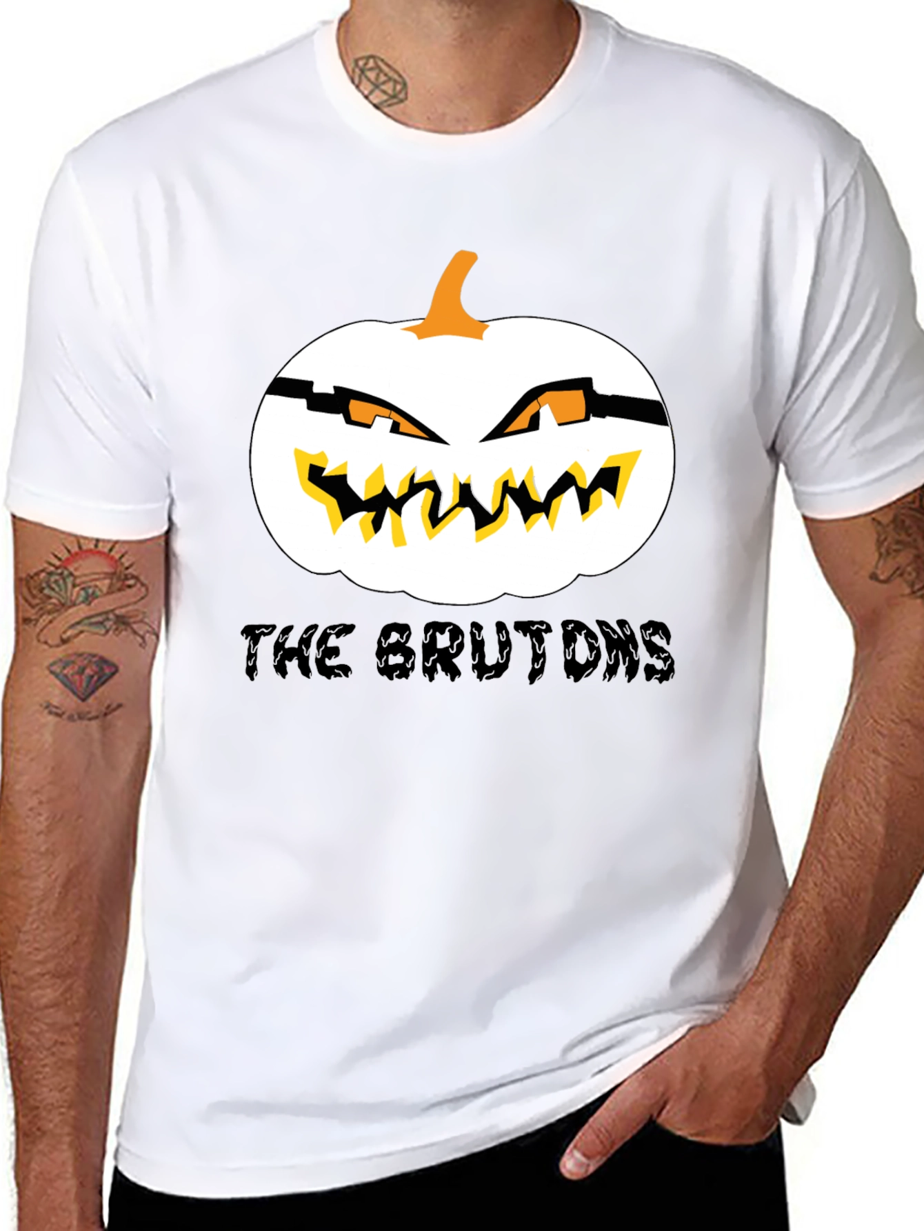 Halloween Pumpkin Graphic Tee -  The Brutons