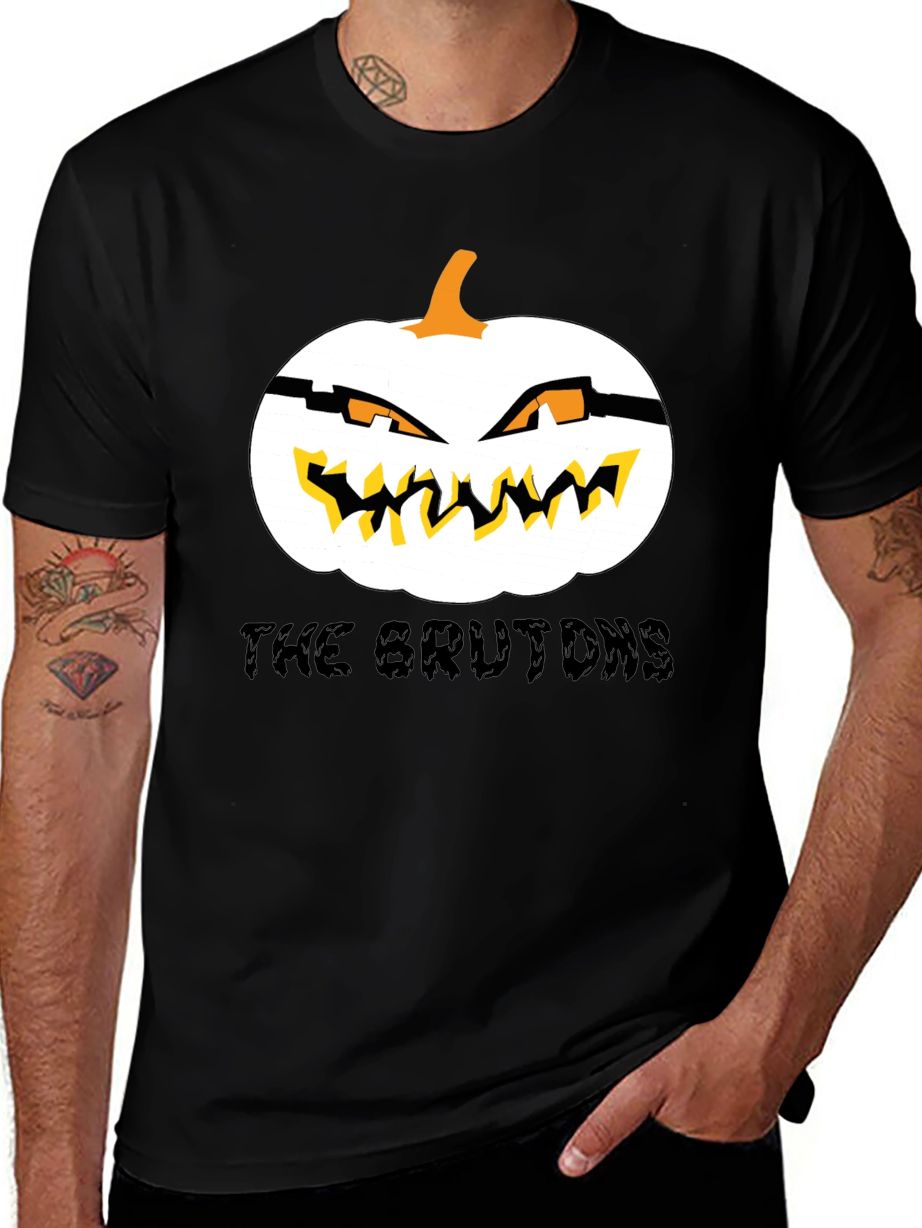 Halloween Pumpkin Graphic Tee -  The Brutons