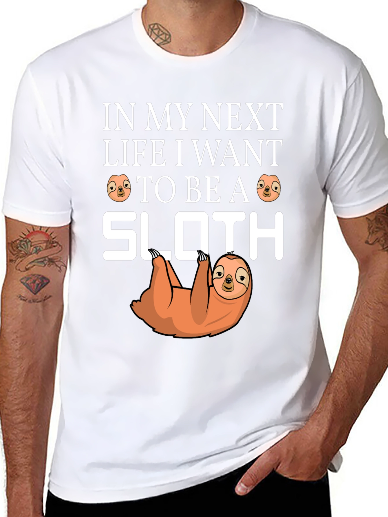 Sloth Life T-Shirt Funny Animal Tee